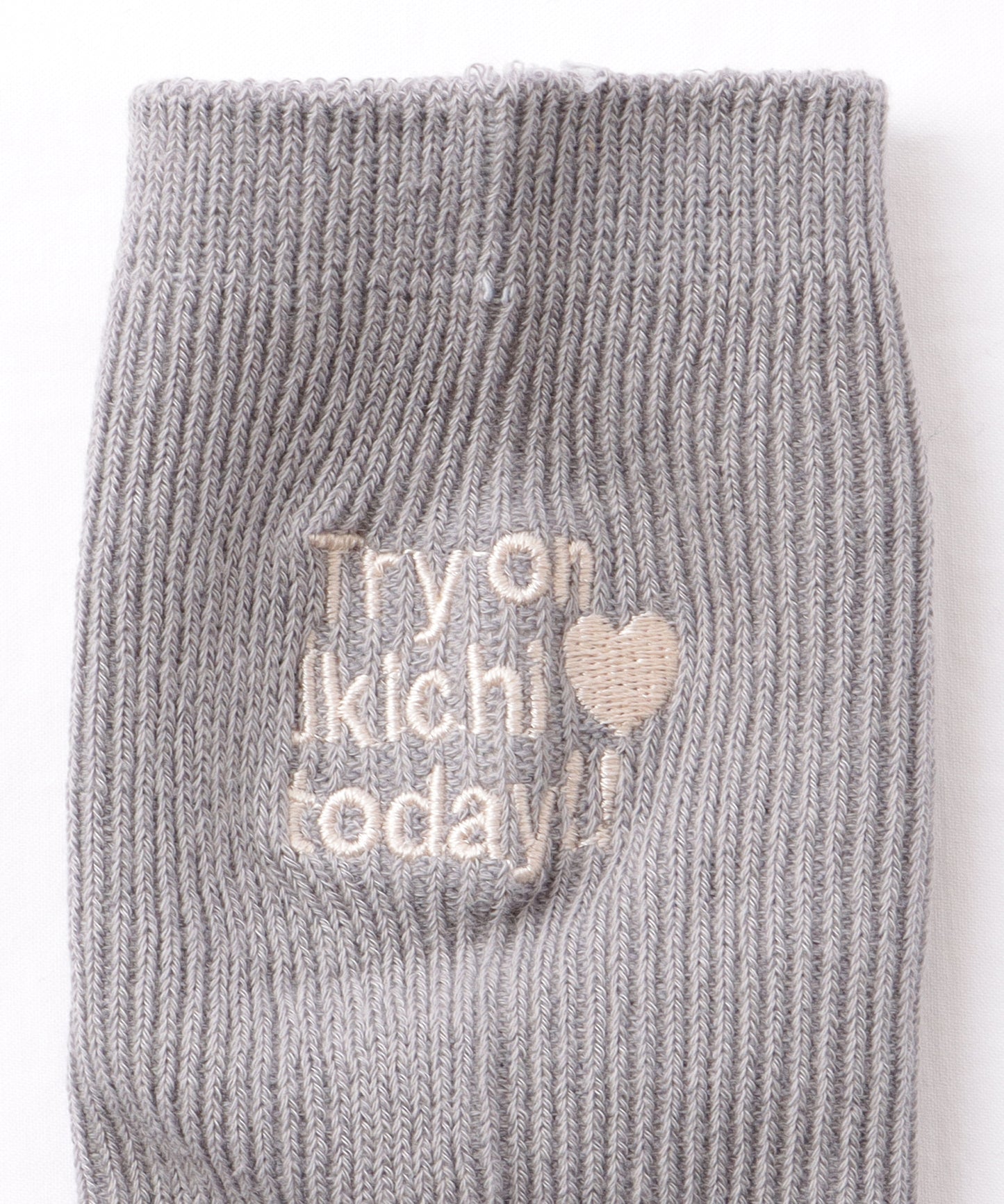 【5足セット】 バック 刺繍 ロゴ リブ クルー ソックス
