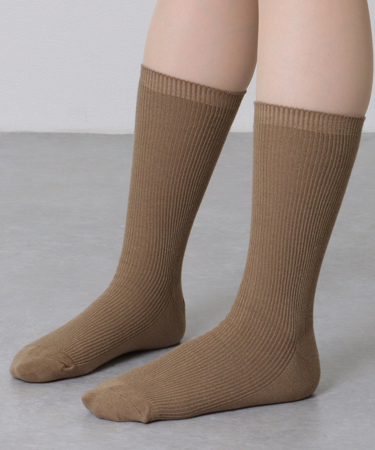 【5足セット】 バック 刺繍 ロゴ リブ クルー ソックス
