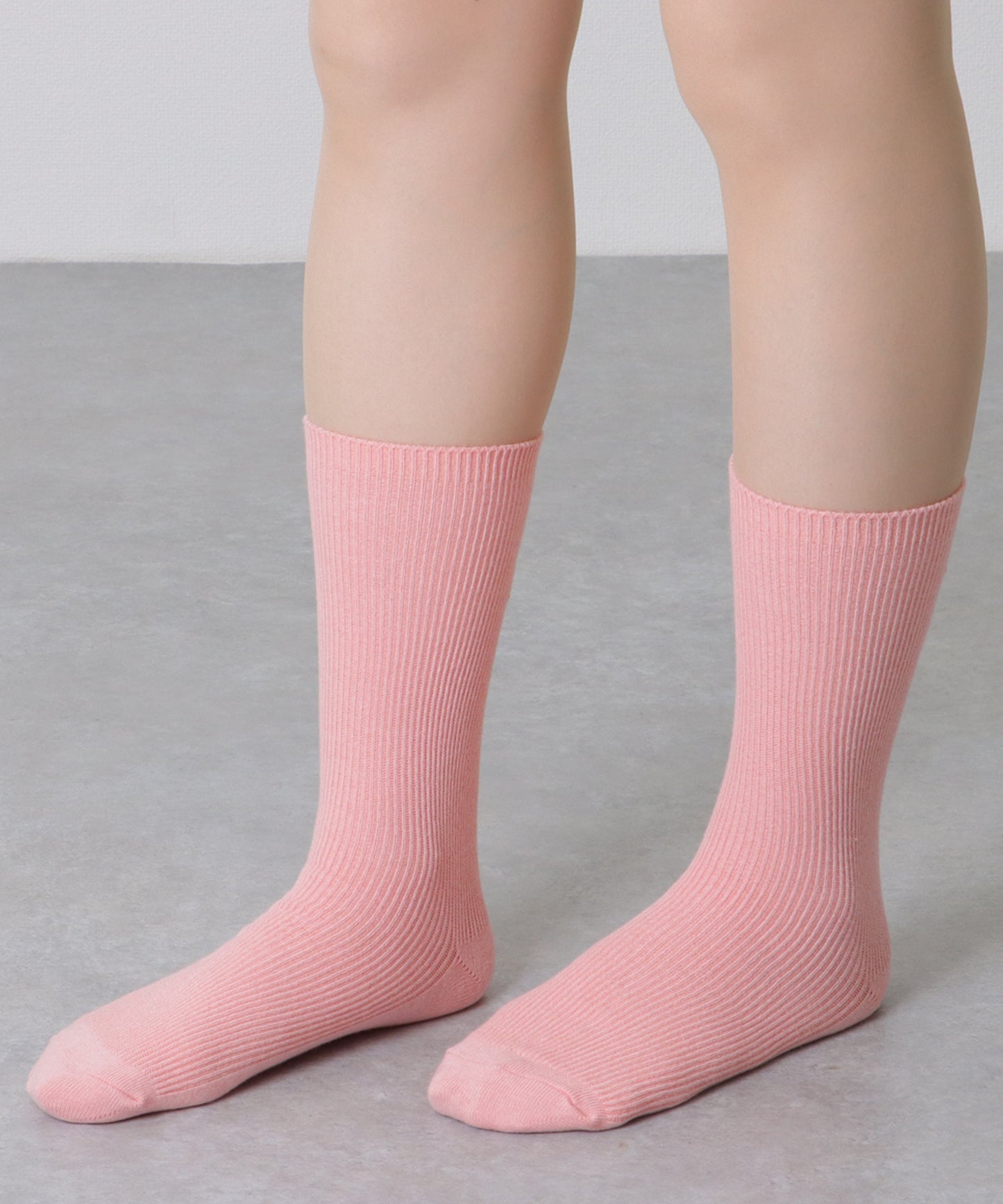 【5足セット】 バック 刺繍 ロゴ リブ クルー ソックス