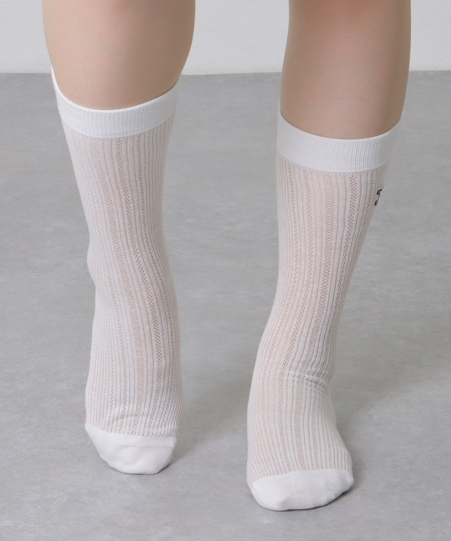 【5足セット】 リボン 刺繍付き レース クルー丈 ソックス
