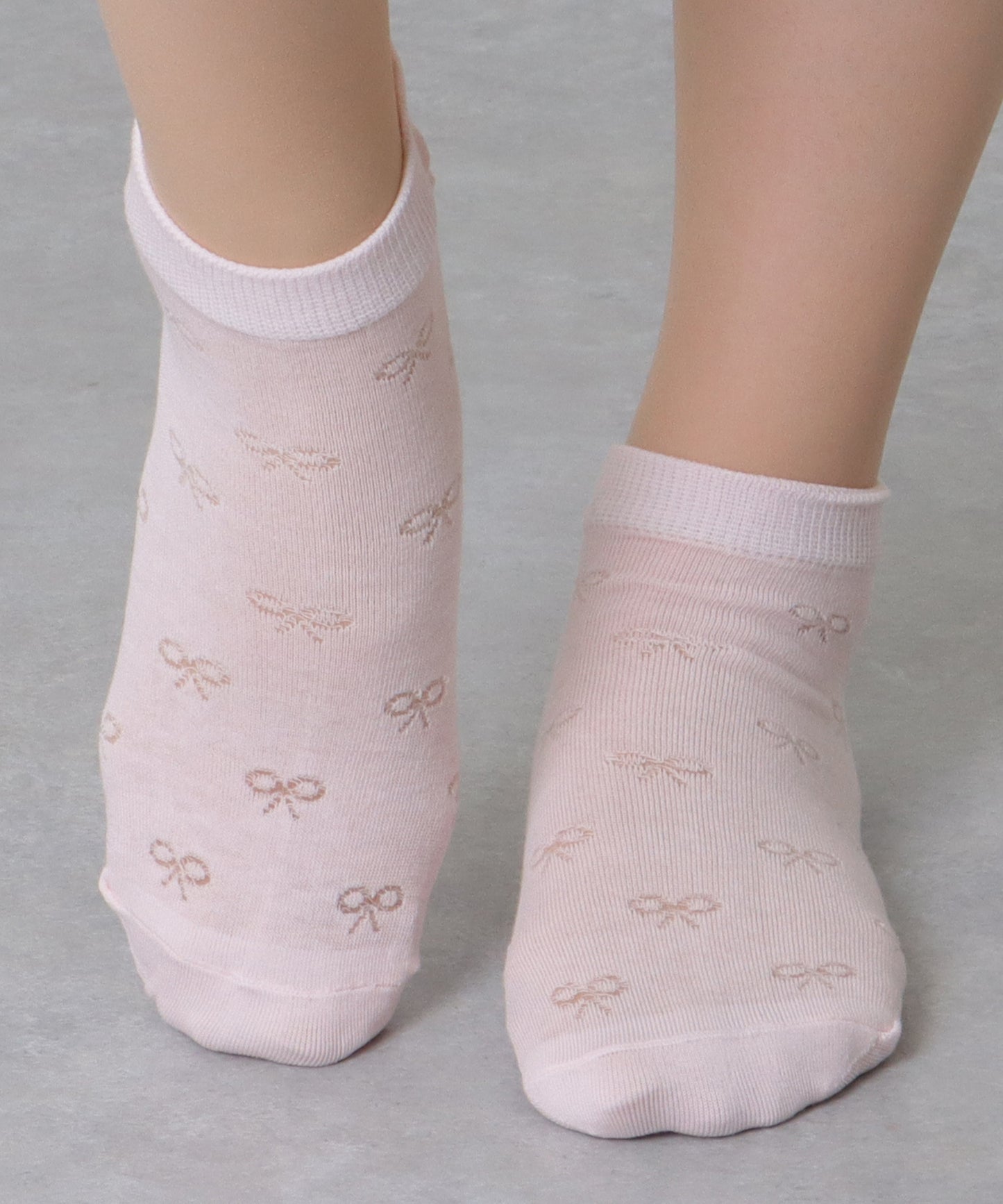 【6足セット】リボン モチーフ ベーシック ショート ソックス