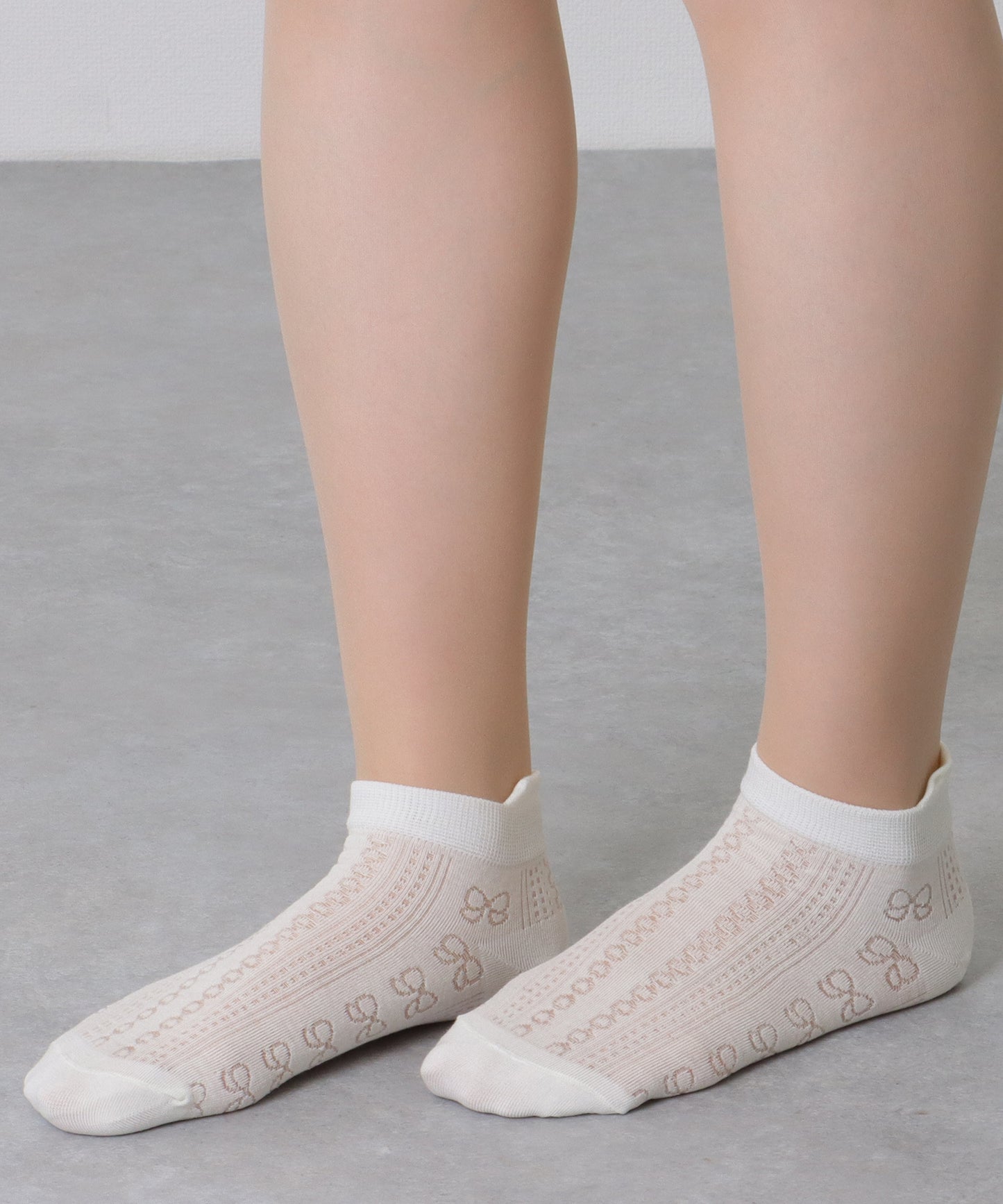 【6足セット】リボン モチーフ ベーシック ショート ソックス