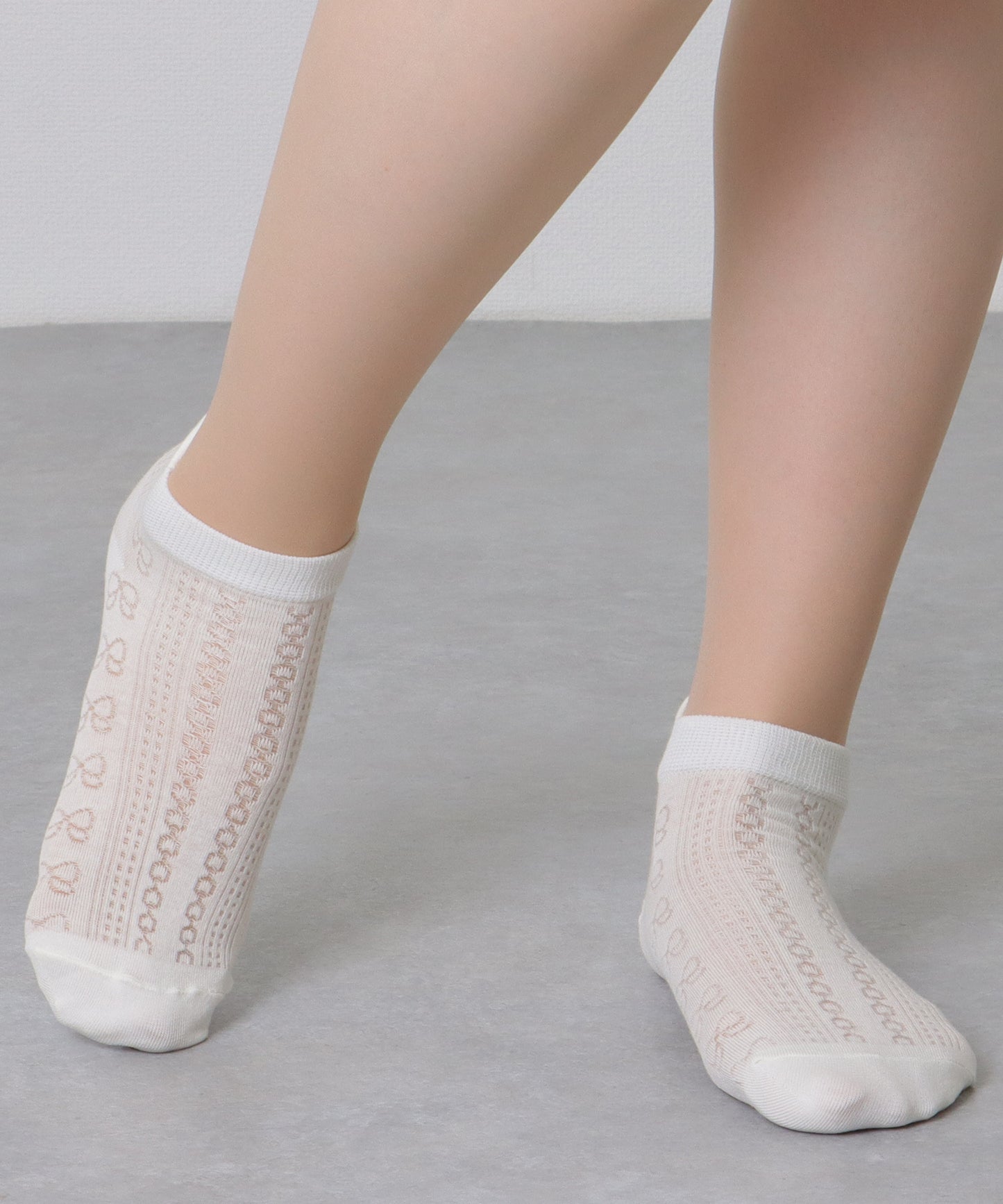 【6足セット】リボン モチーフ ベーシック ショート ソックス