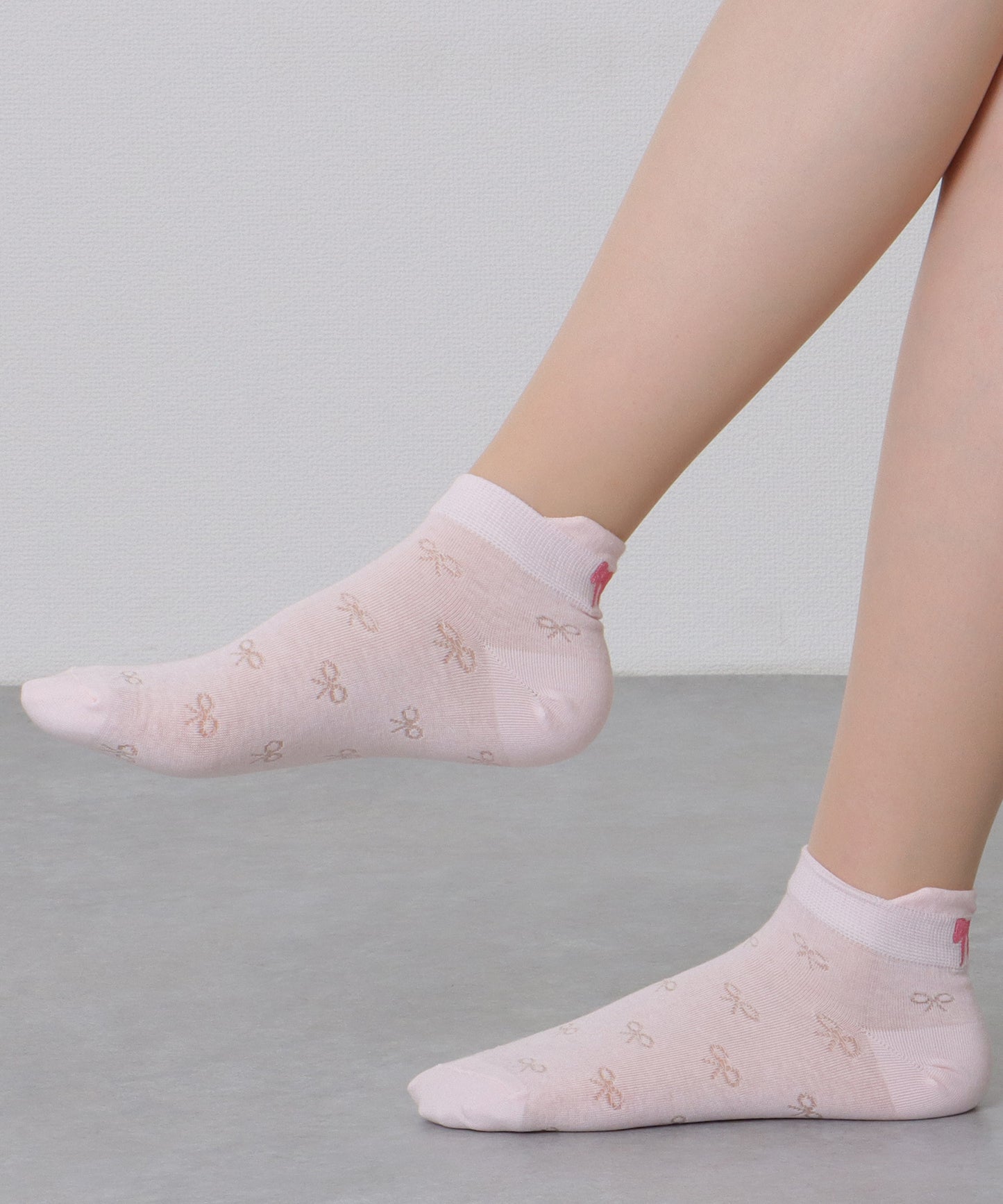 【6足セット】リボン モチーフ ベーシック ショート ソックス