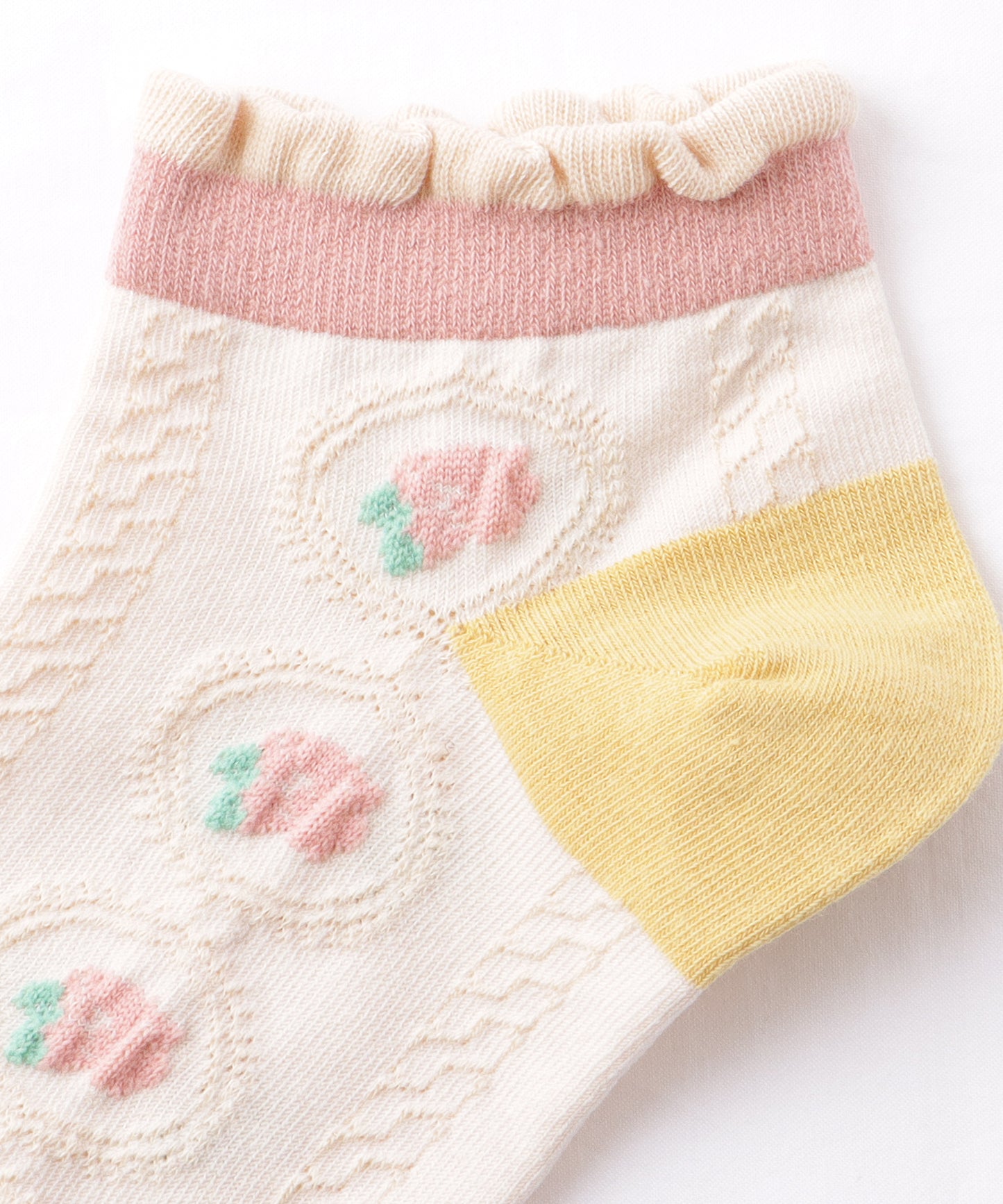 【10足セット】 カラフル 立体 フラワー ショート丈 ソックス