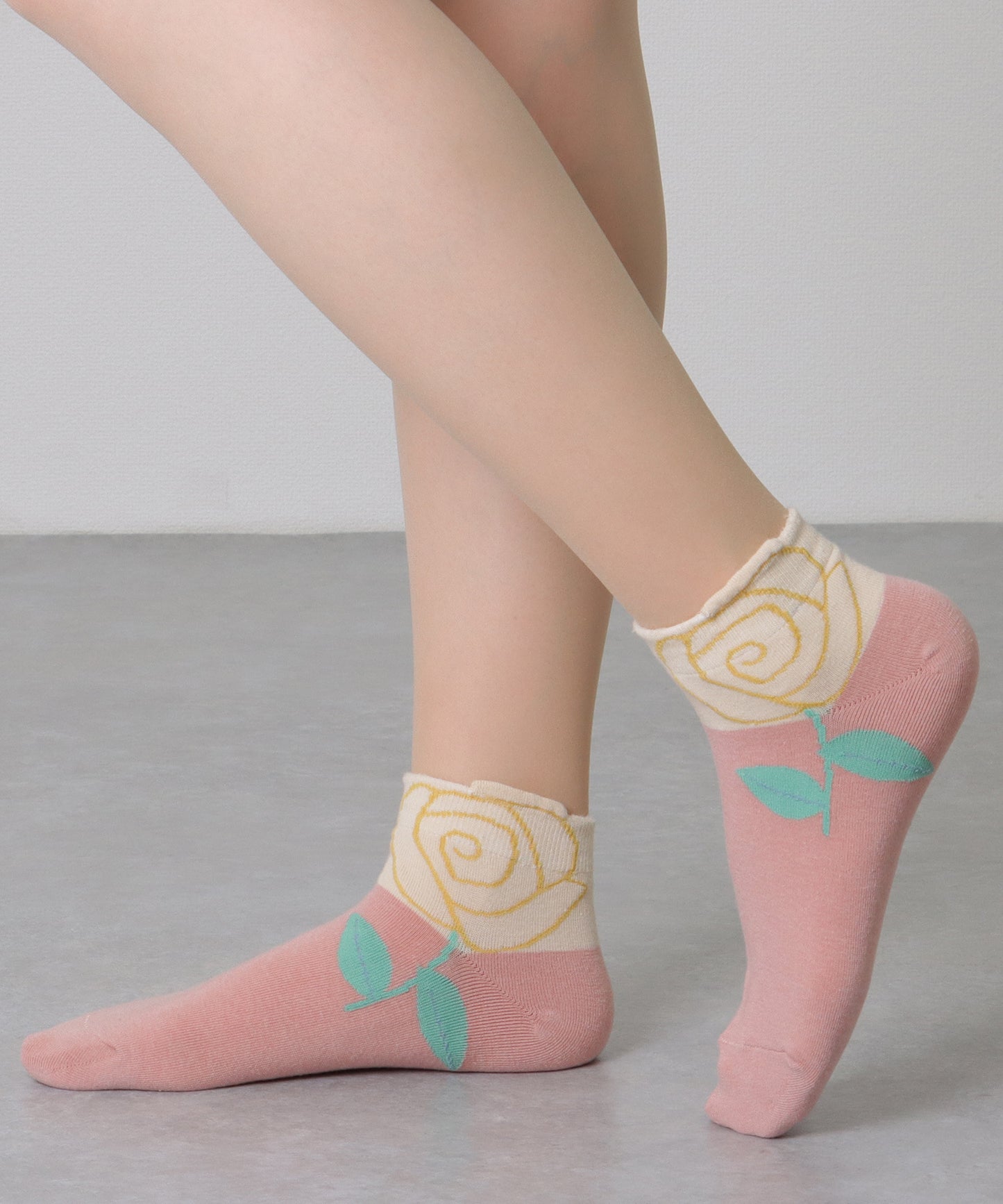 【10足セット】 カラフル 立体 フラワー ショート丈 ソックス