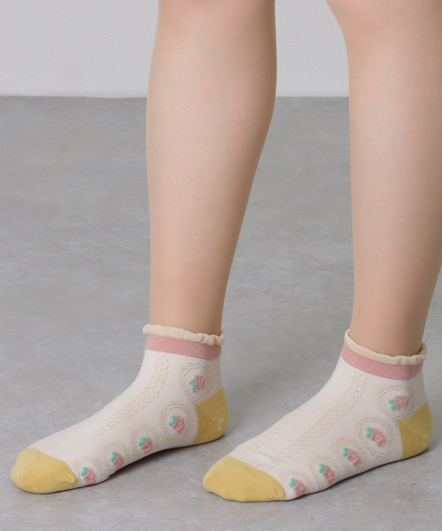 【10足セット】 カラフル 立体 フラワー ショート丈 ソックス