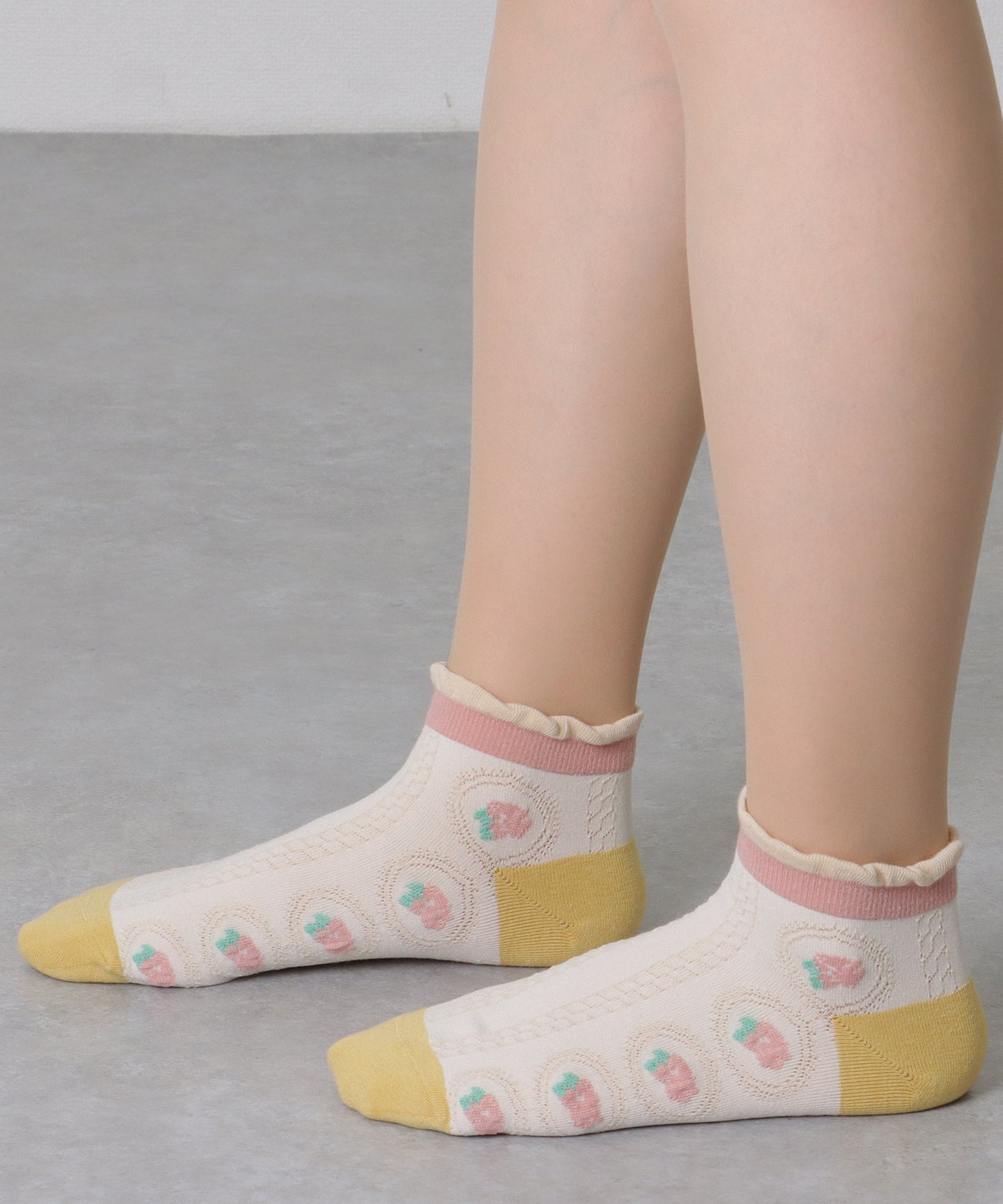 【10足セット】 カラフル 立体 フラワー ショート丈 ソックス