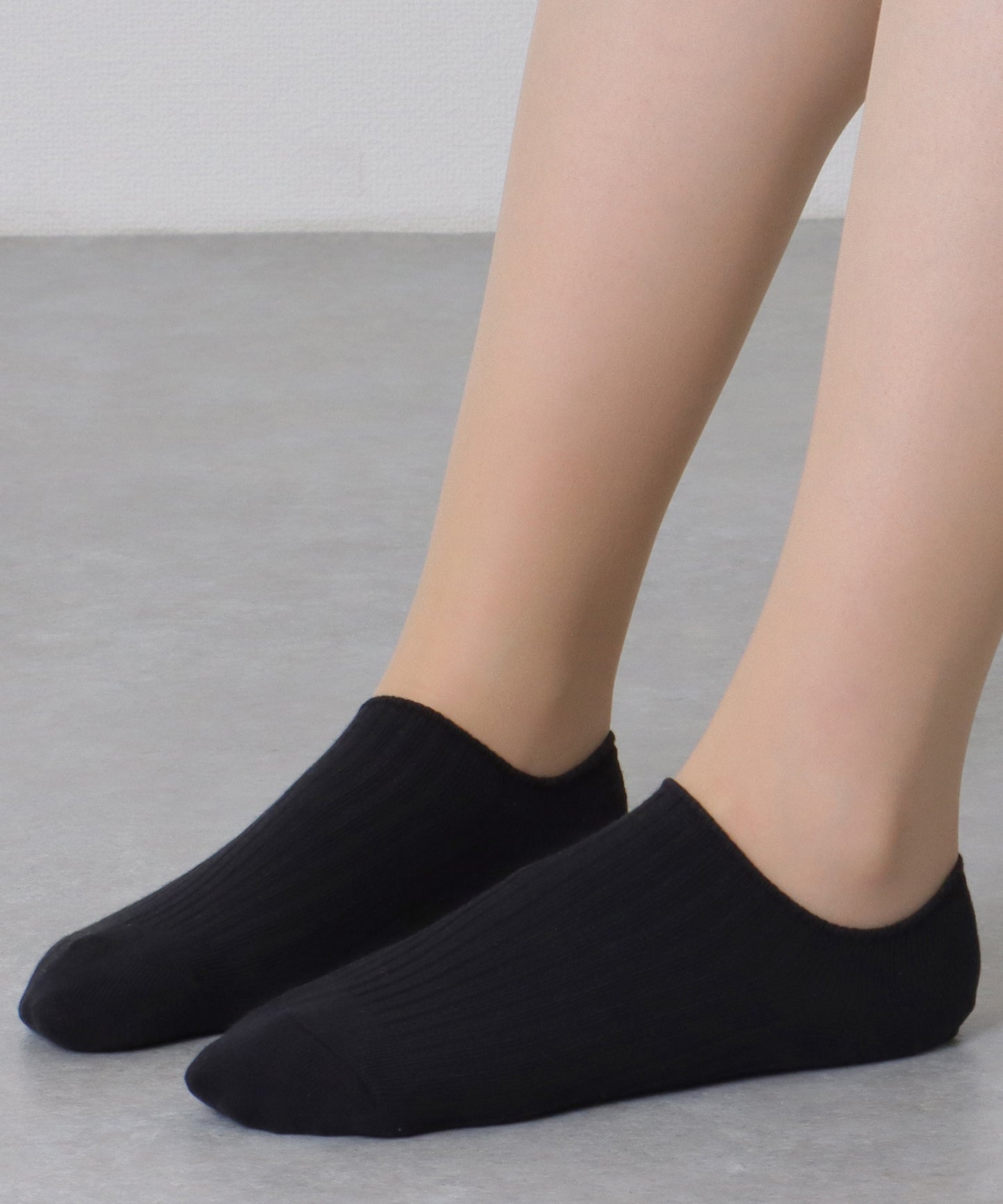 【10足セット】 ソリッドカラー シンプル リブ カバー ソックス