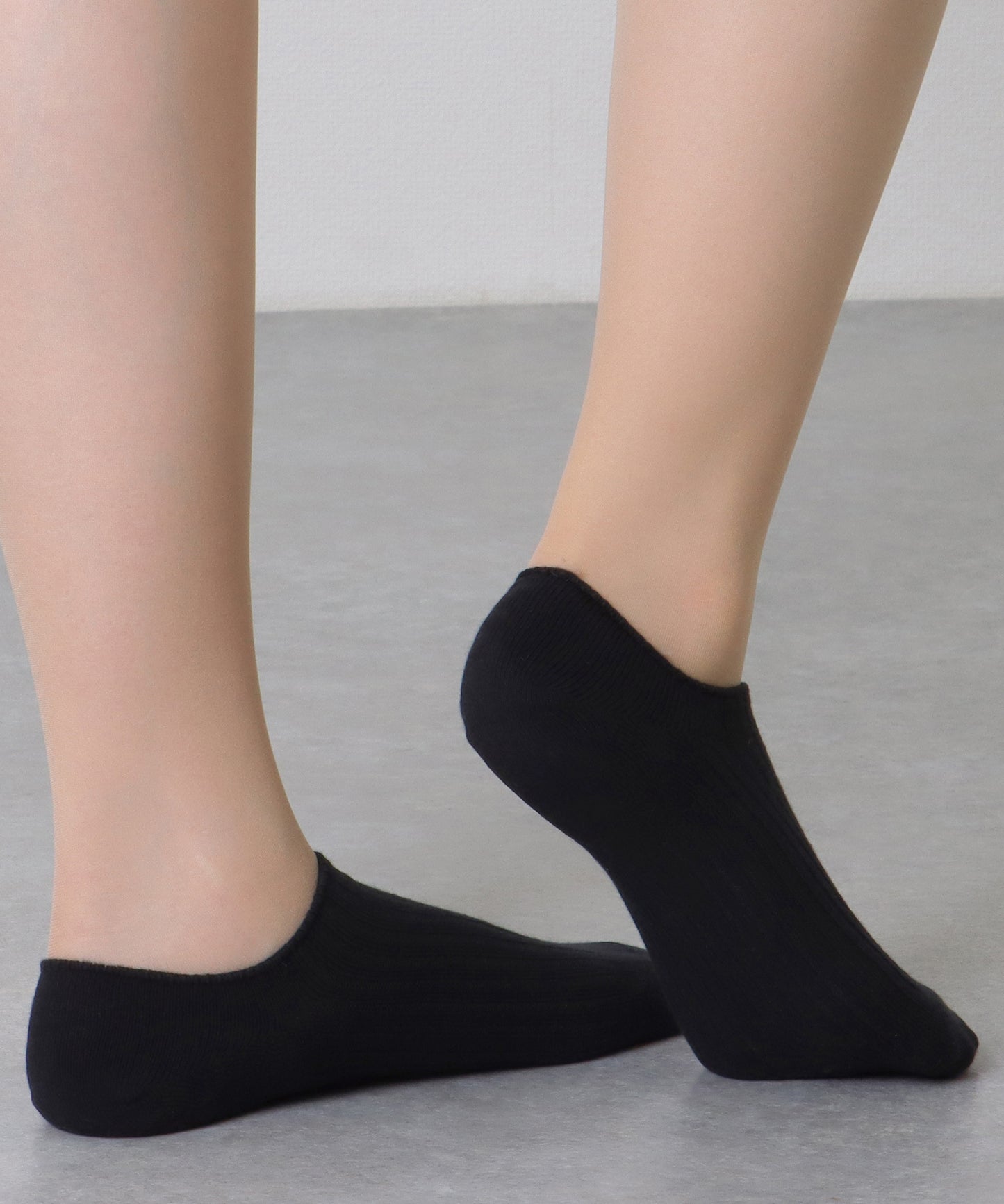 【10足セット】 ソリッドカラー シンプル リブ カバー ソックス
