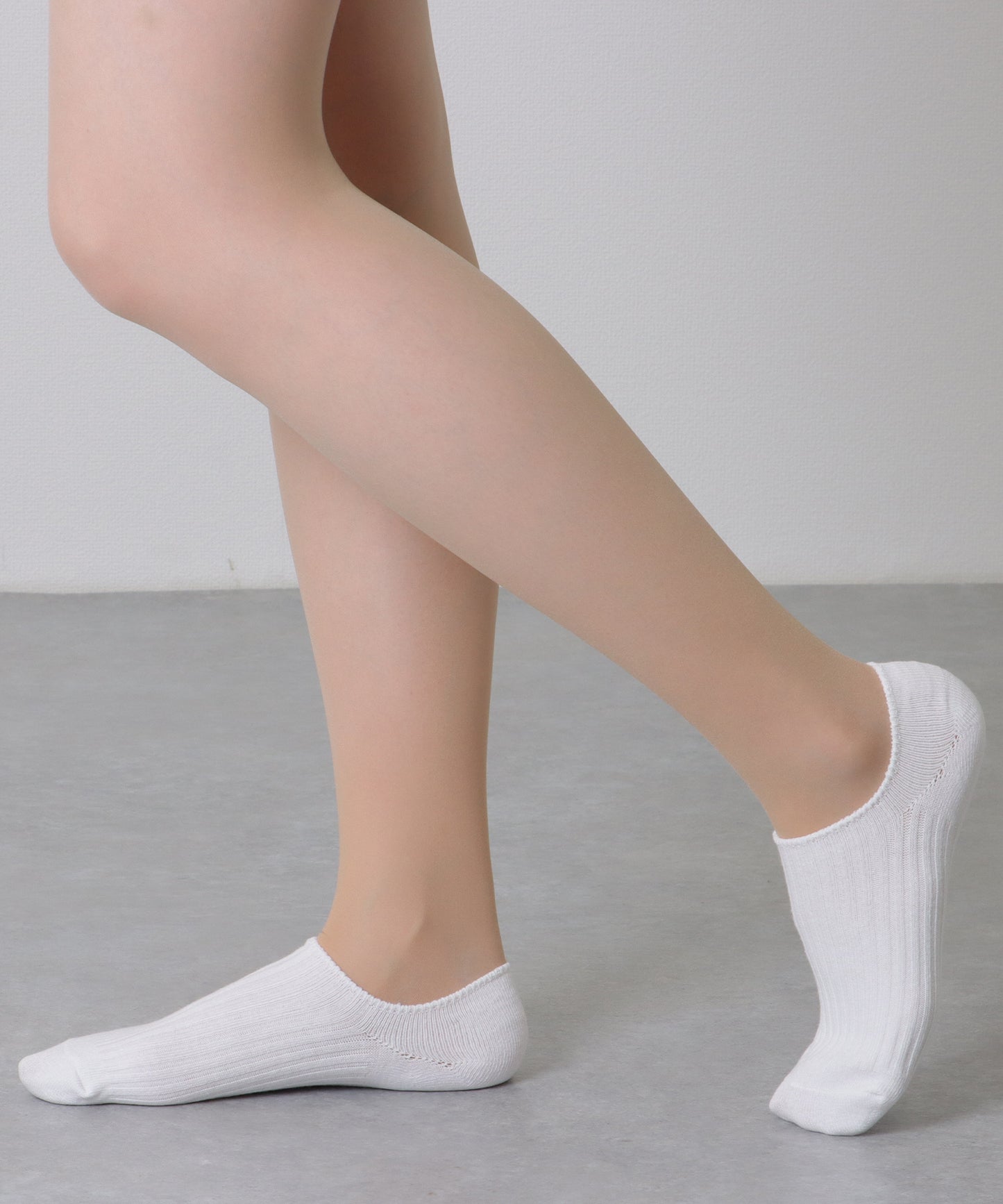【10足セット】 ソリッドカラー シンプル リブ カバー ソックス