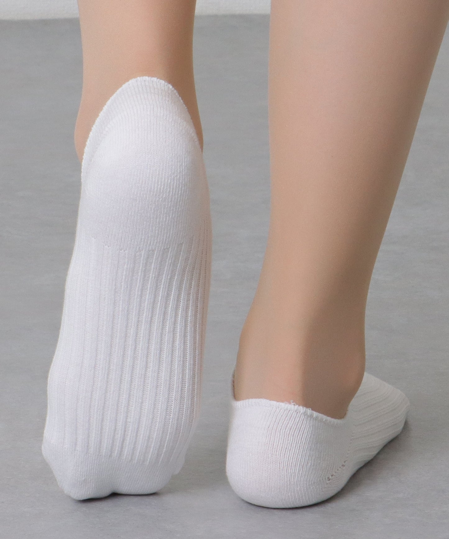 【10足セット】 ソリッドカラー シンプル リブ カバー ソックス