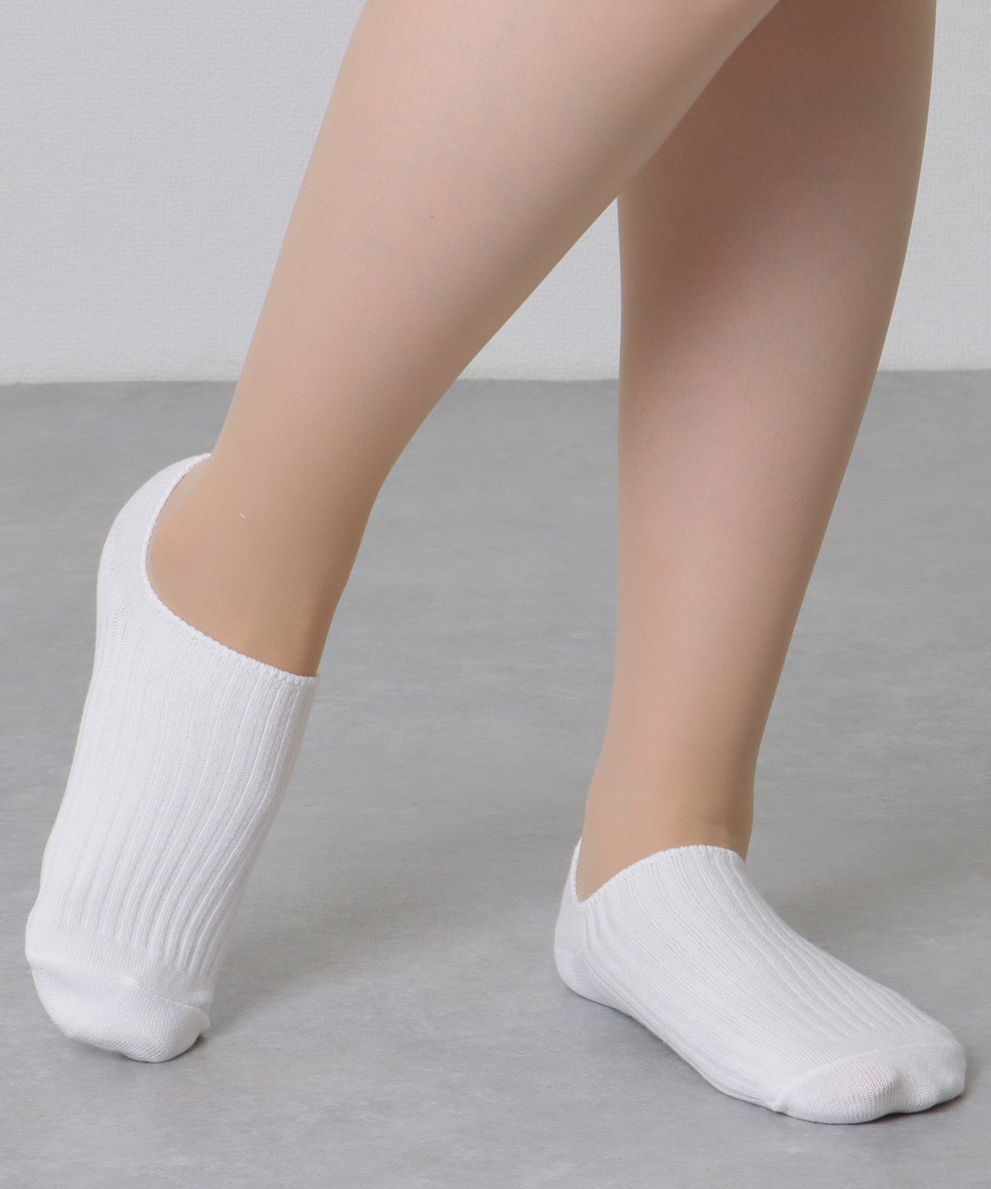【10足セット】 ソリッドカラー シンプル リブ カバー ソックス