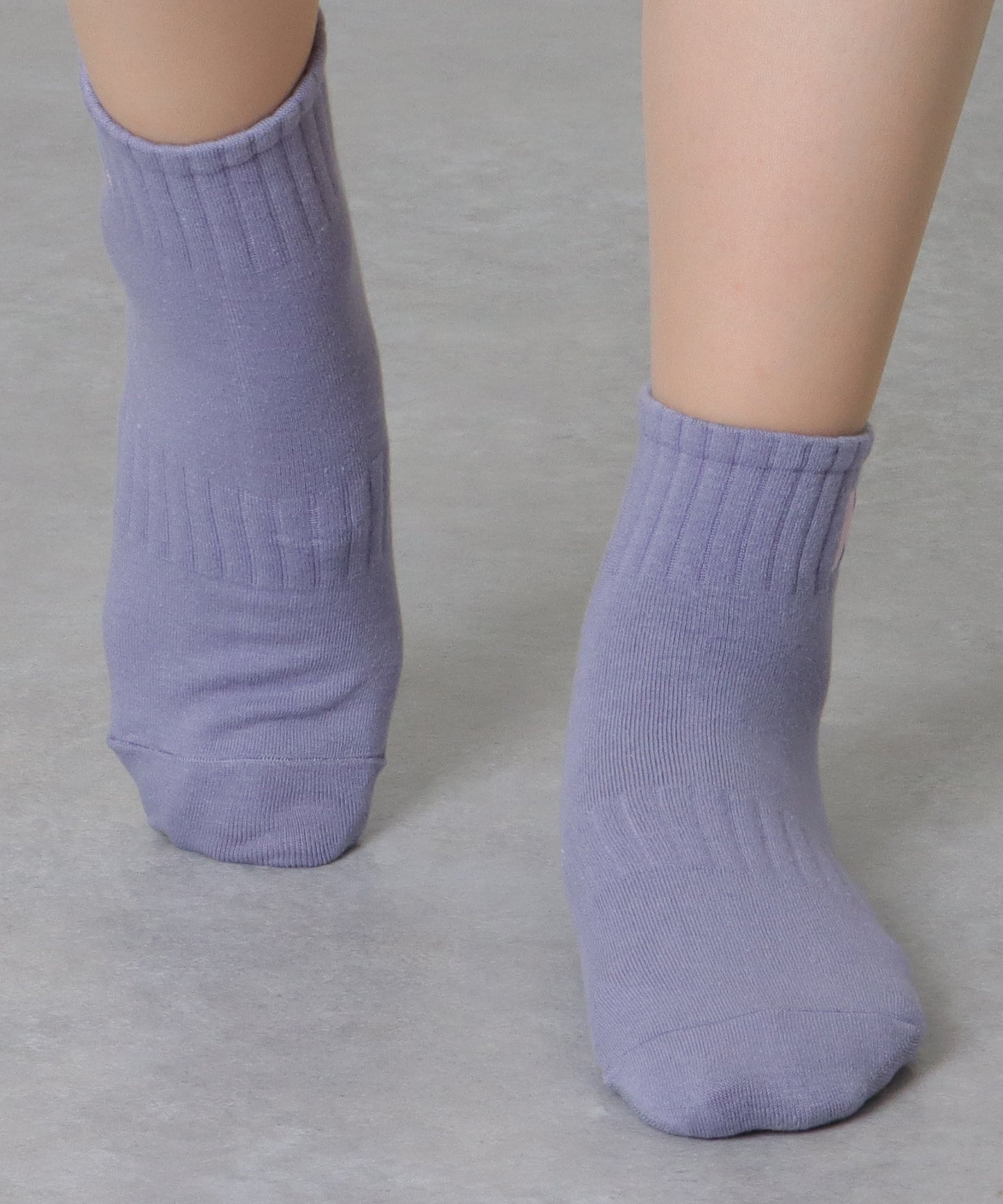 【5足組】アルファベット 刺繍付 リブ ショート ソックス