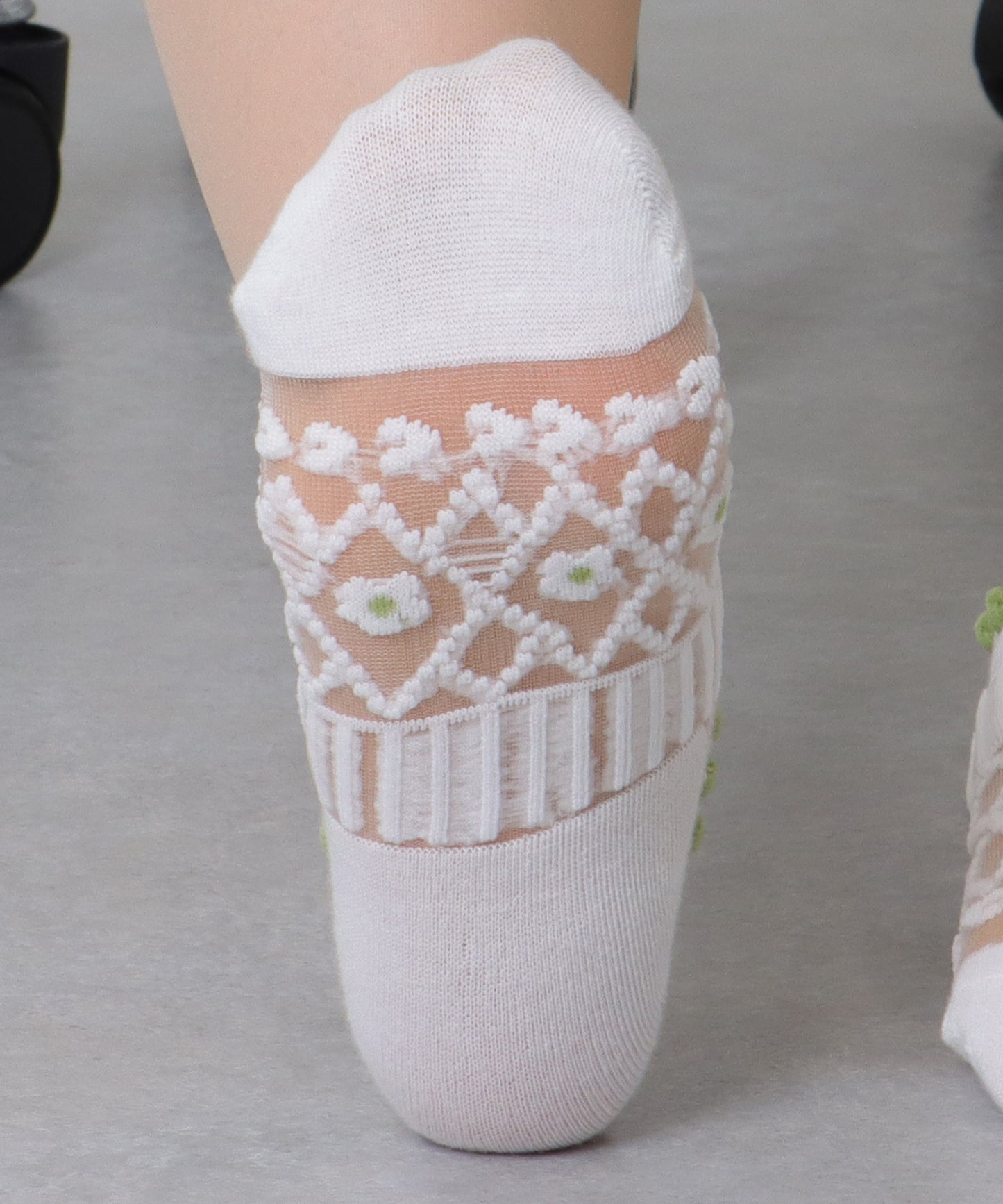 【8足組】 花柄 シースルー バラエティ スニーカー ソックス