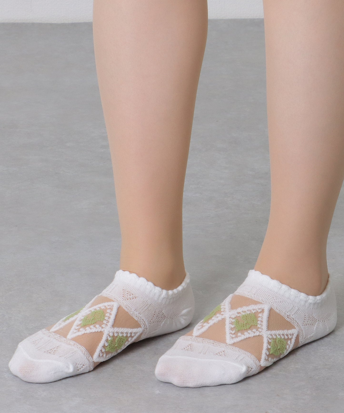 【8足組】 花柄 シースルー バラエティ スニーカー ソックス