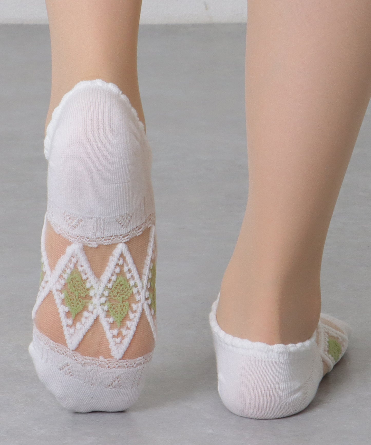 【8足組】 花柄 シースルー バラエティ スニーカー ソックス