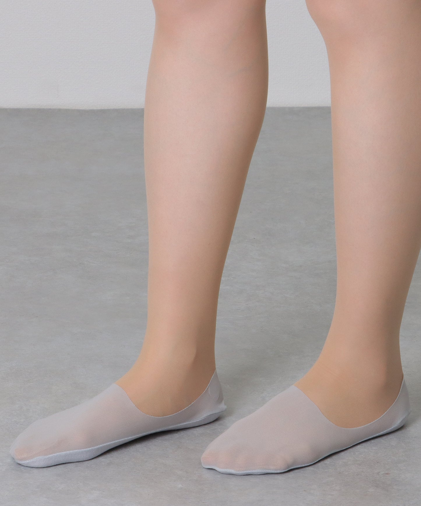 【10足組】 ソリッドカラー シースルー ヌード カバー ソックス