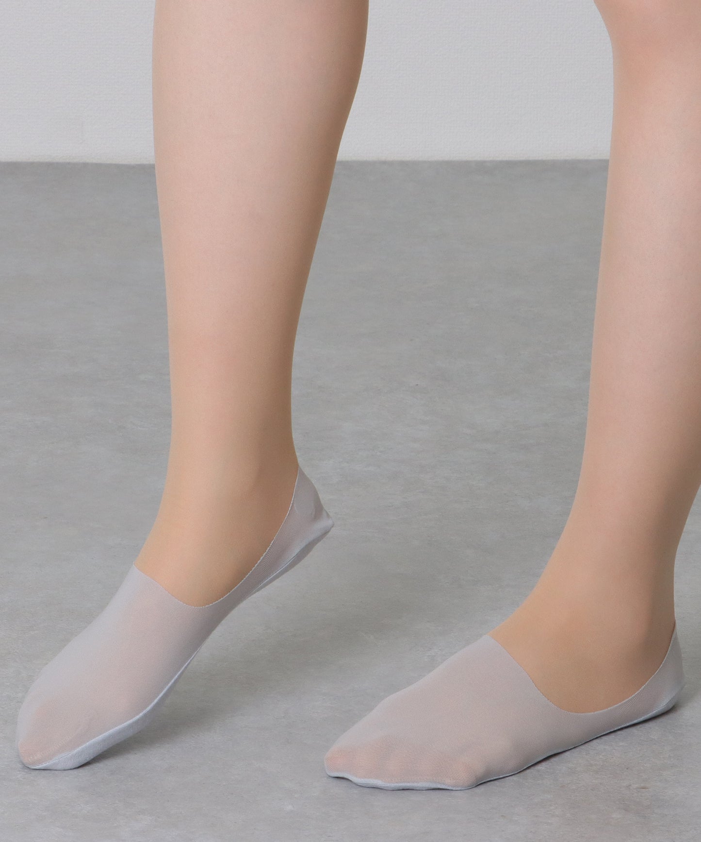 【10足組】 ソリッドカラー シースルー ヌード カバー ソックス