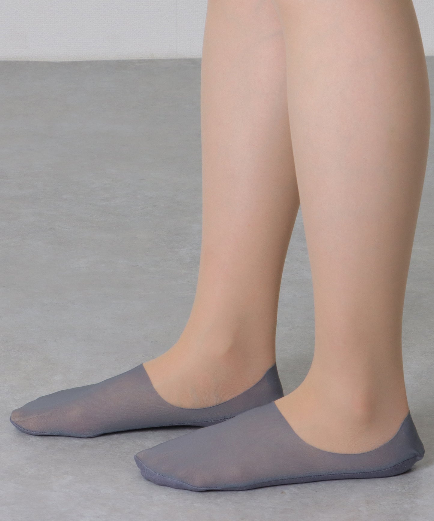 【10足組】 ソリッドカラー シースルー ヌード カバー ソックス