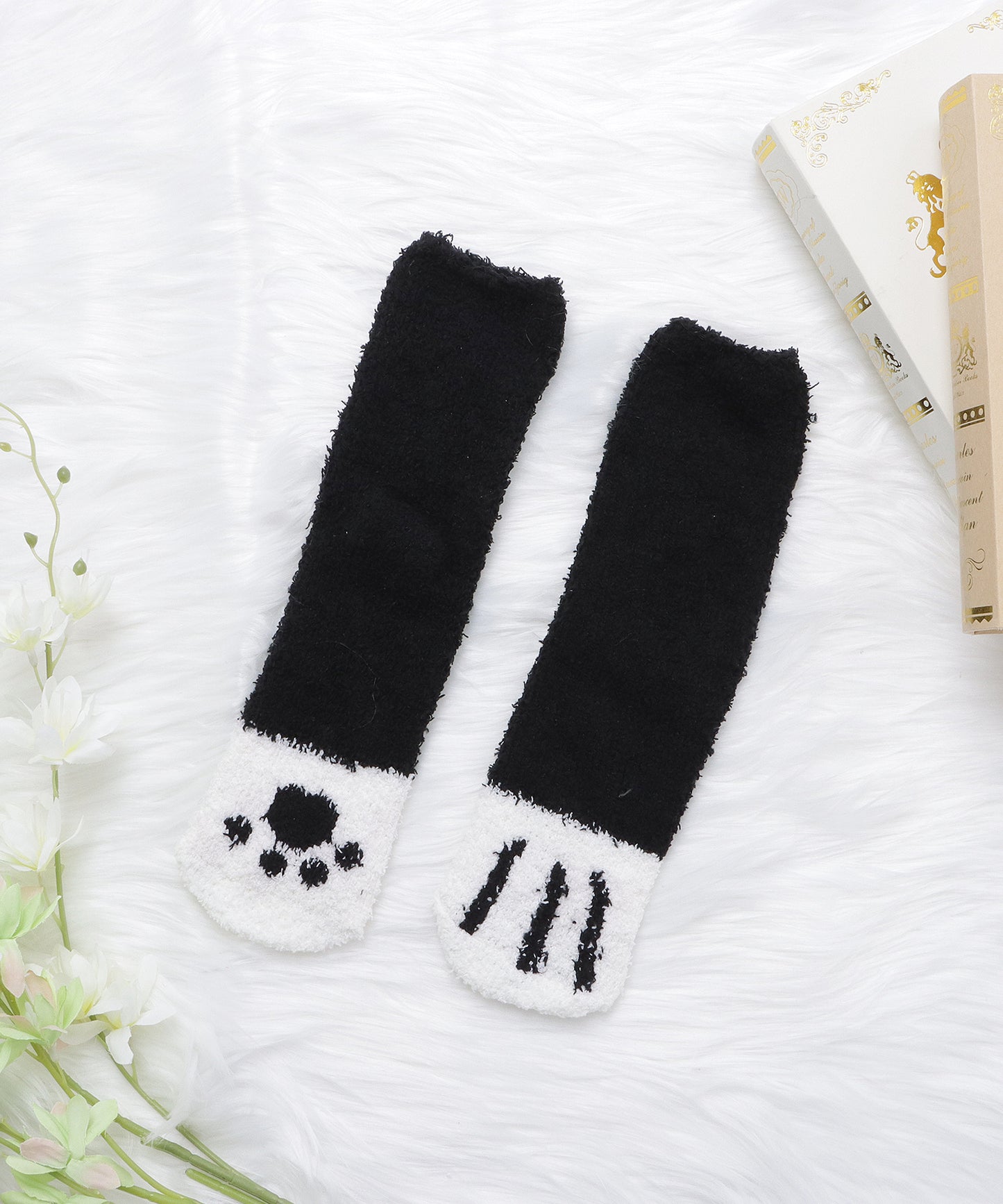 【6色組】ねこモチーフルームソックスセット