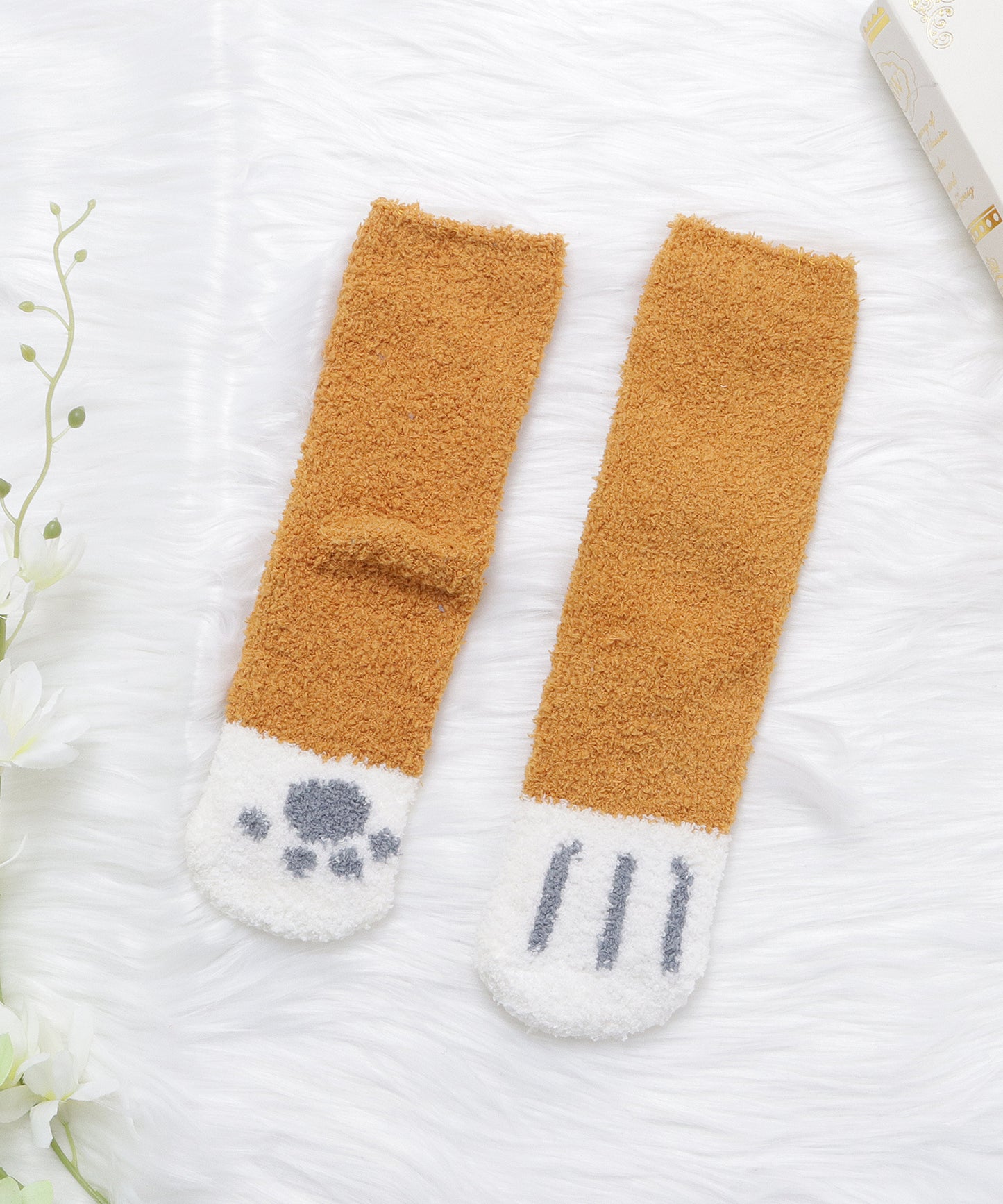【6色組】ねこモチーフルームソックスセット