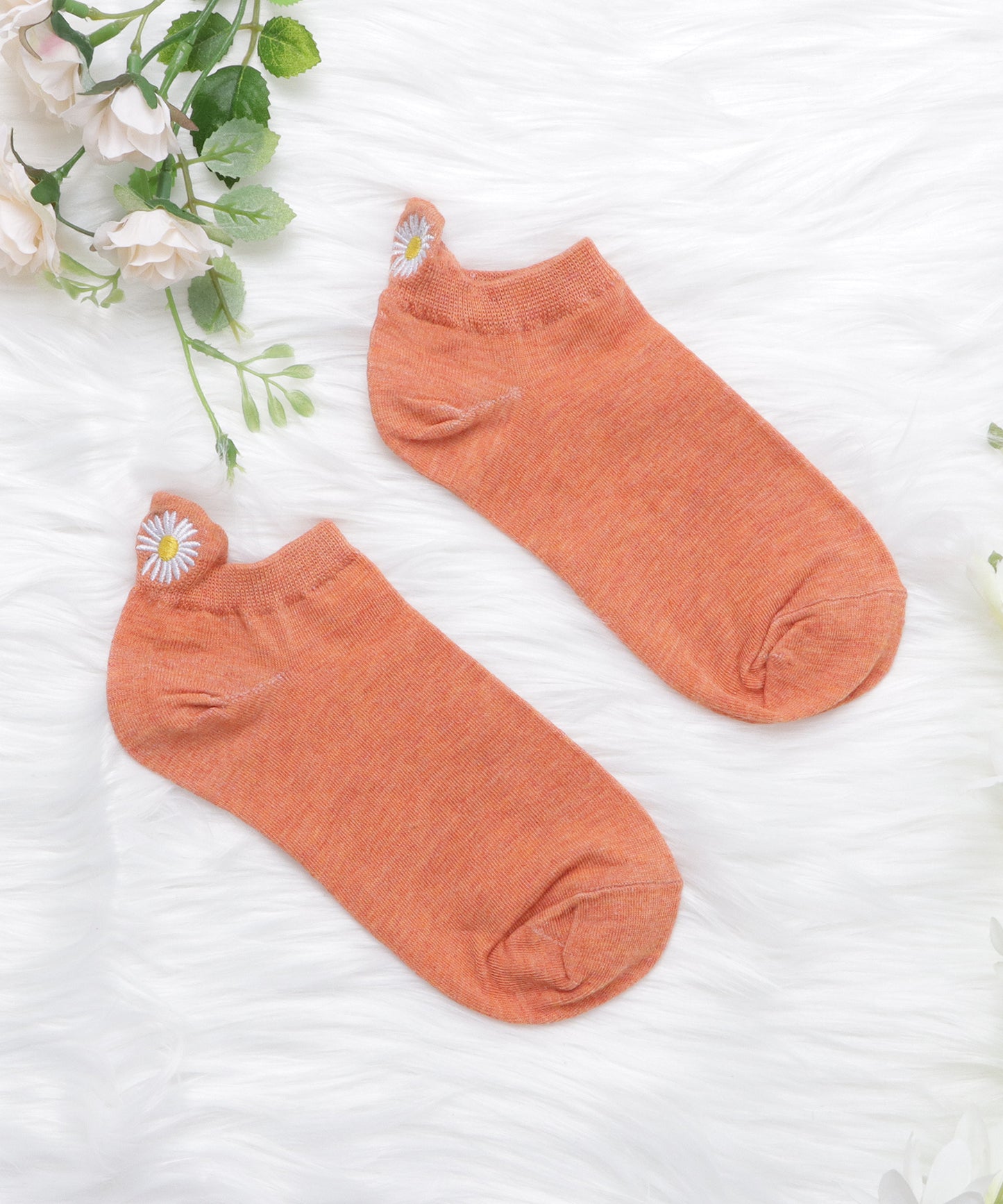 【10色組】ワンポイント刺繍くるぶしソックスセット