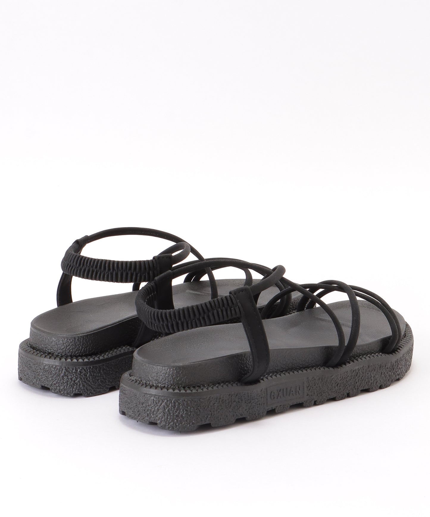 ナローストラップ厚底サンダル