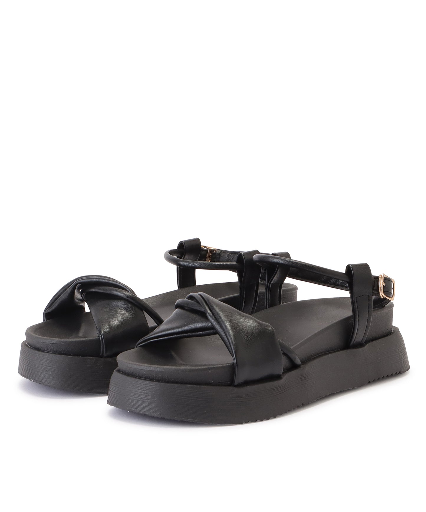 プラットフォームデザインサンダル