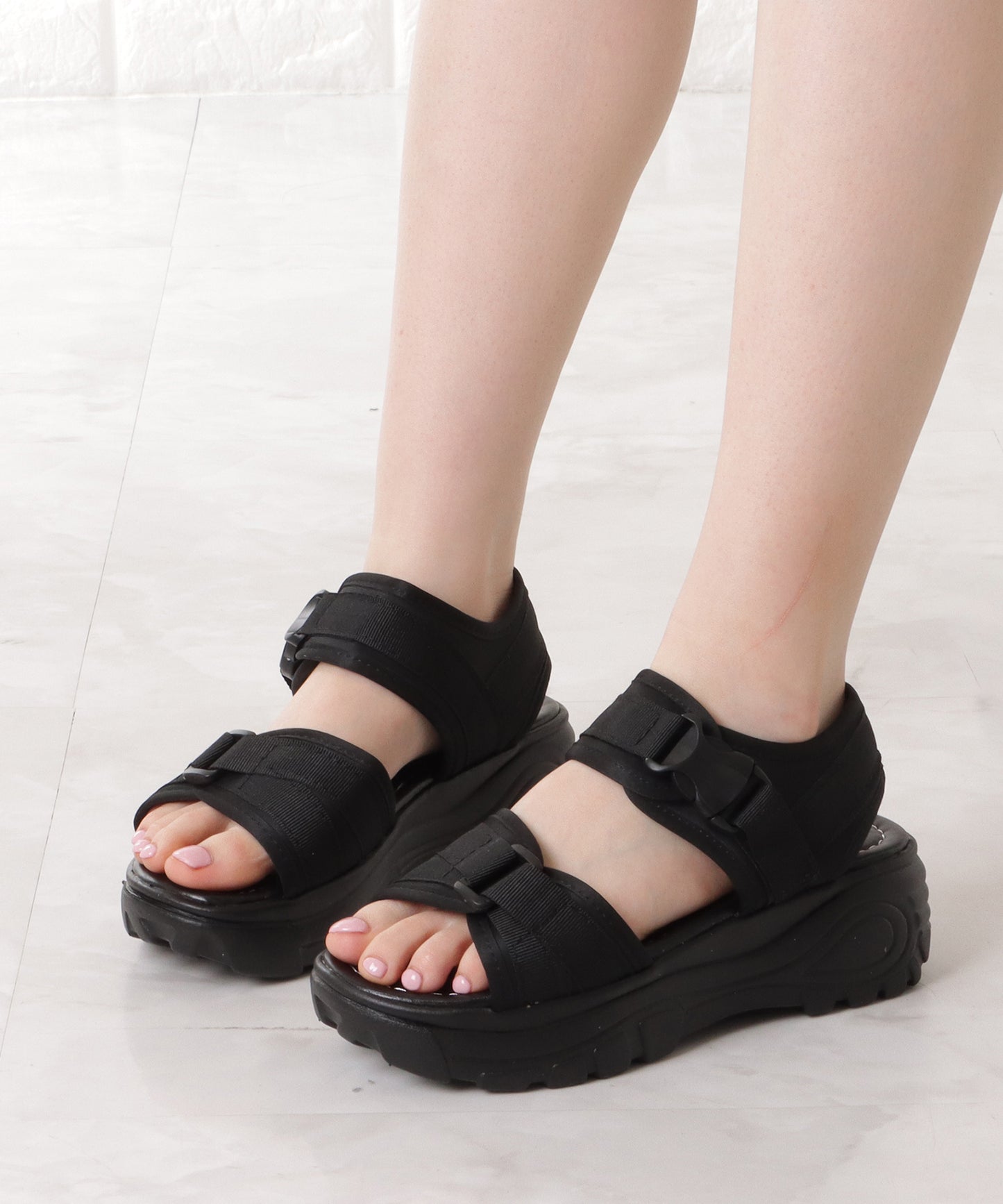 厚底スニーカーソールソフトサンダル