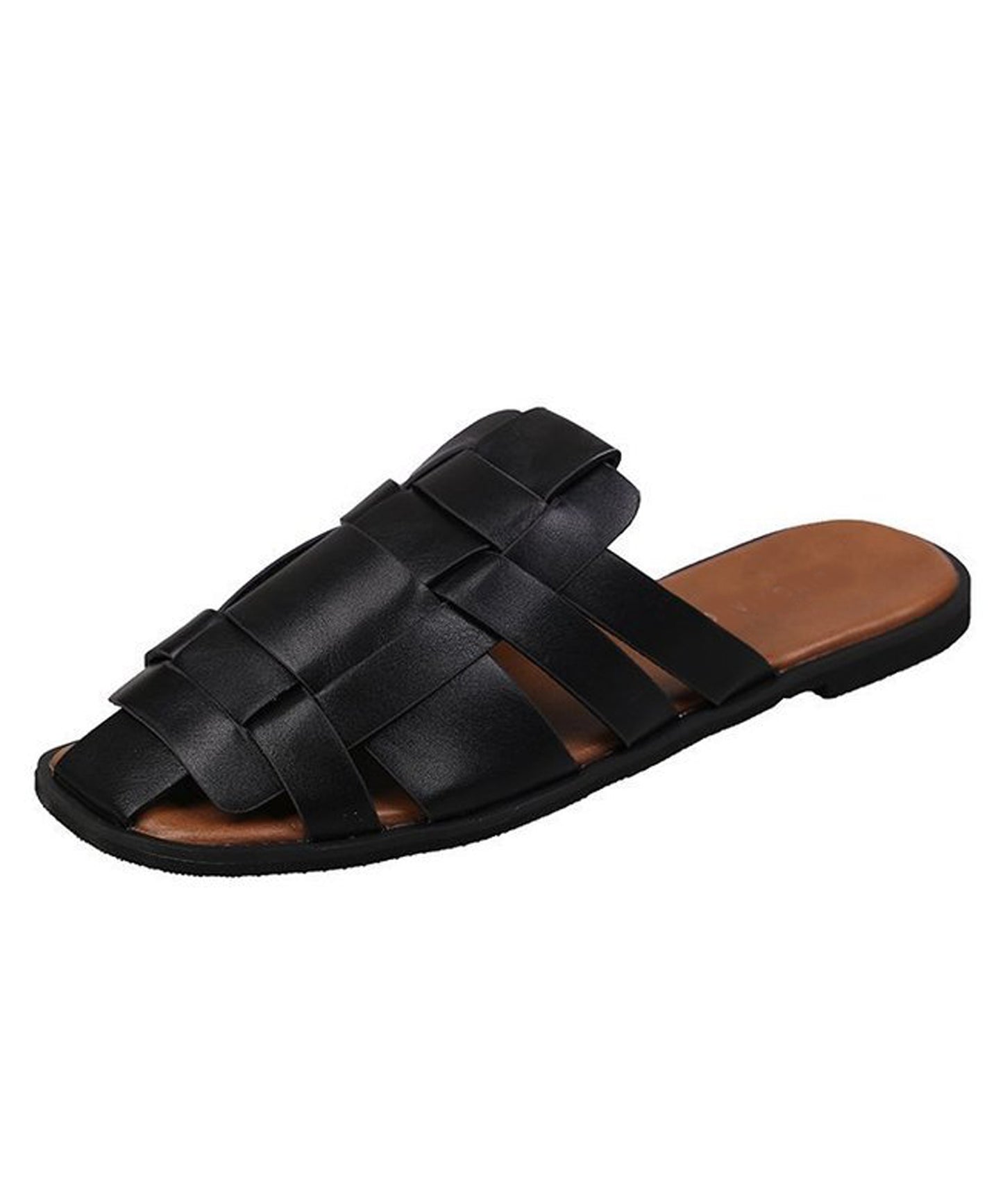 編み込みスリッパサンダル