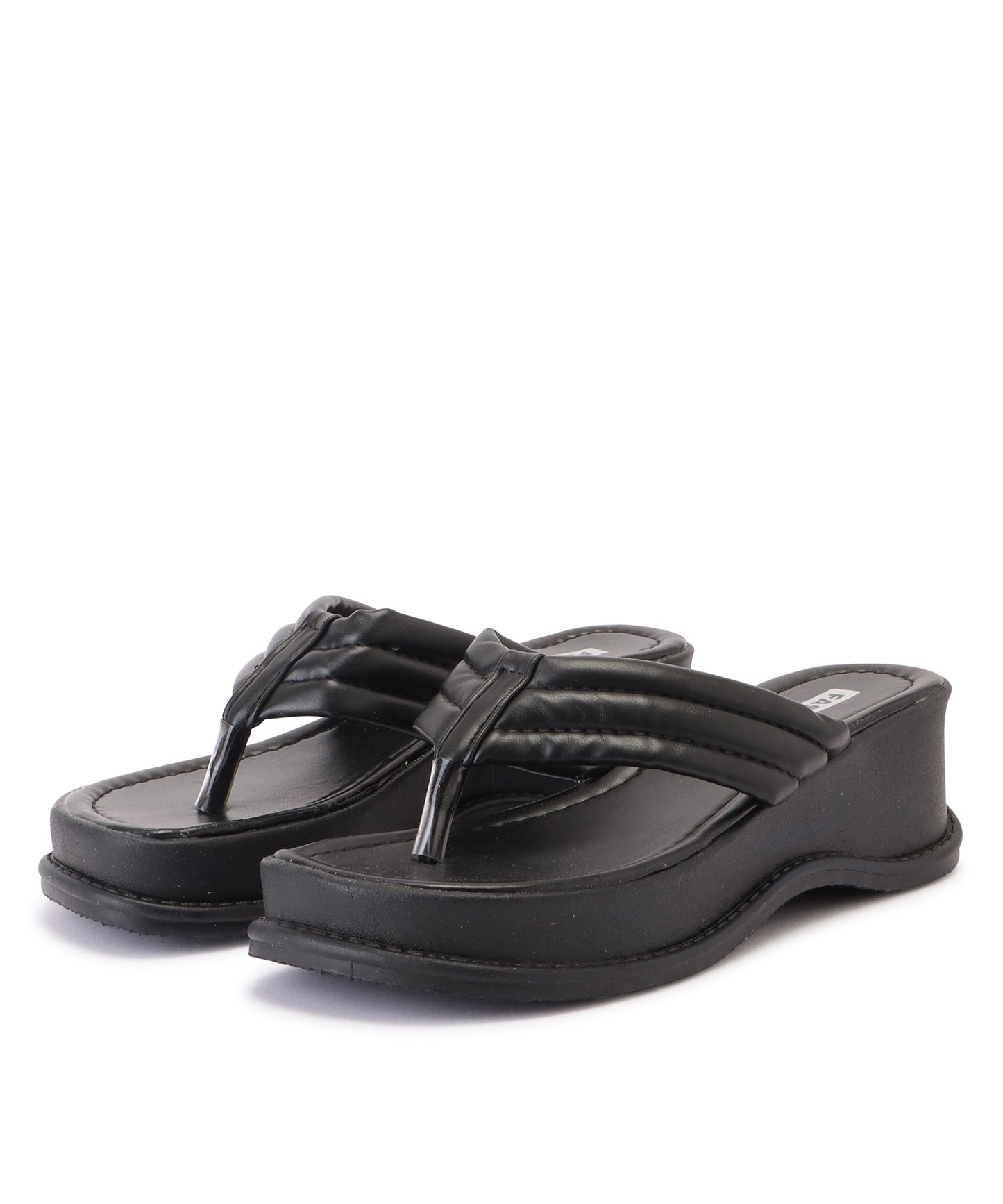 コンフォート厚底トングサンダル