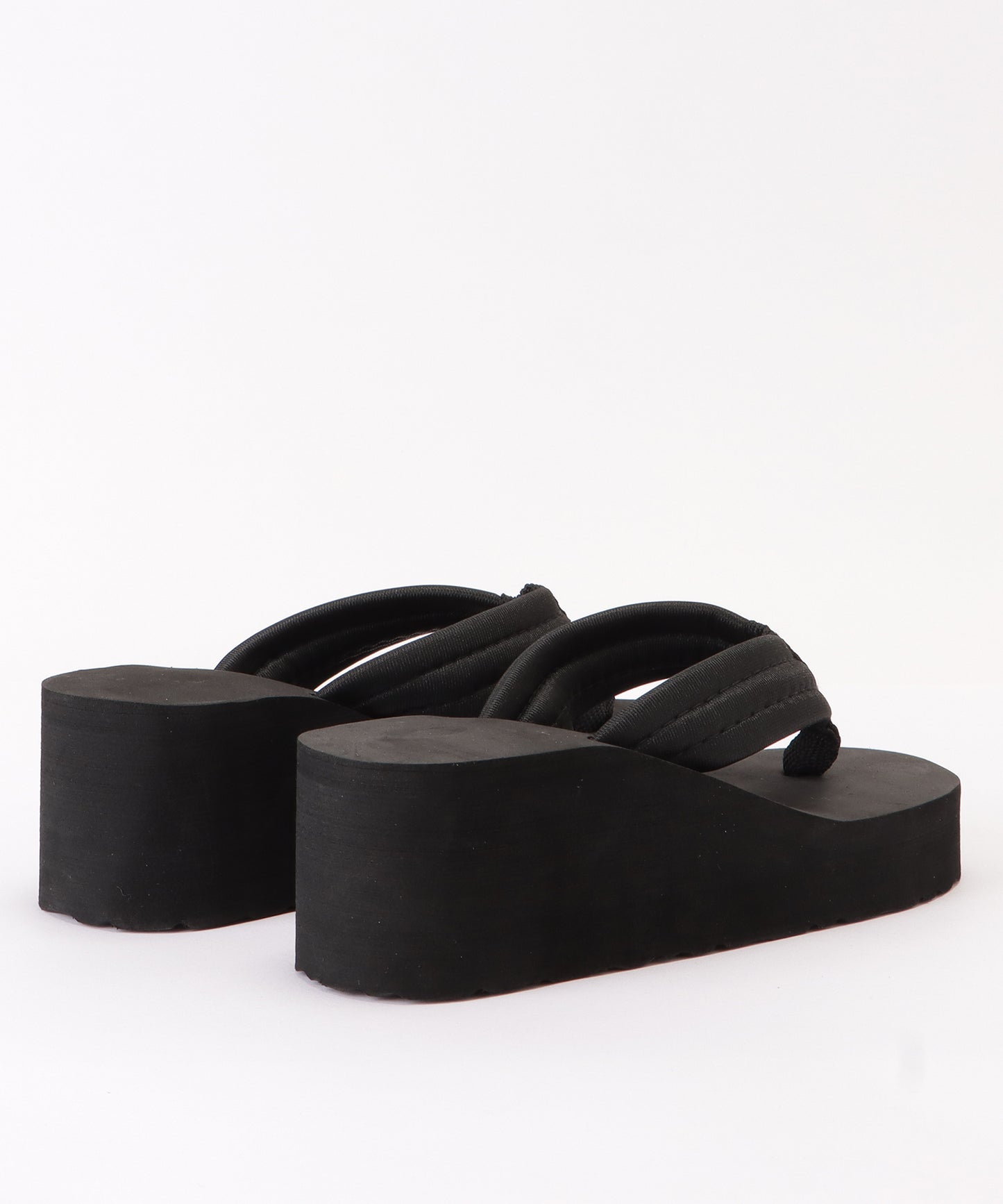 コンフォート厚底トングサンダル