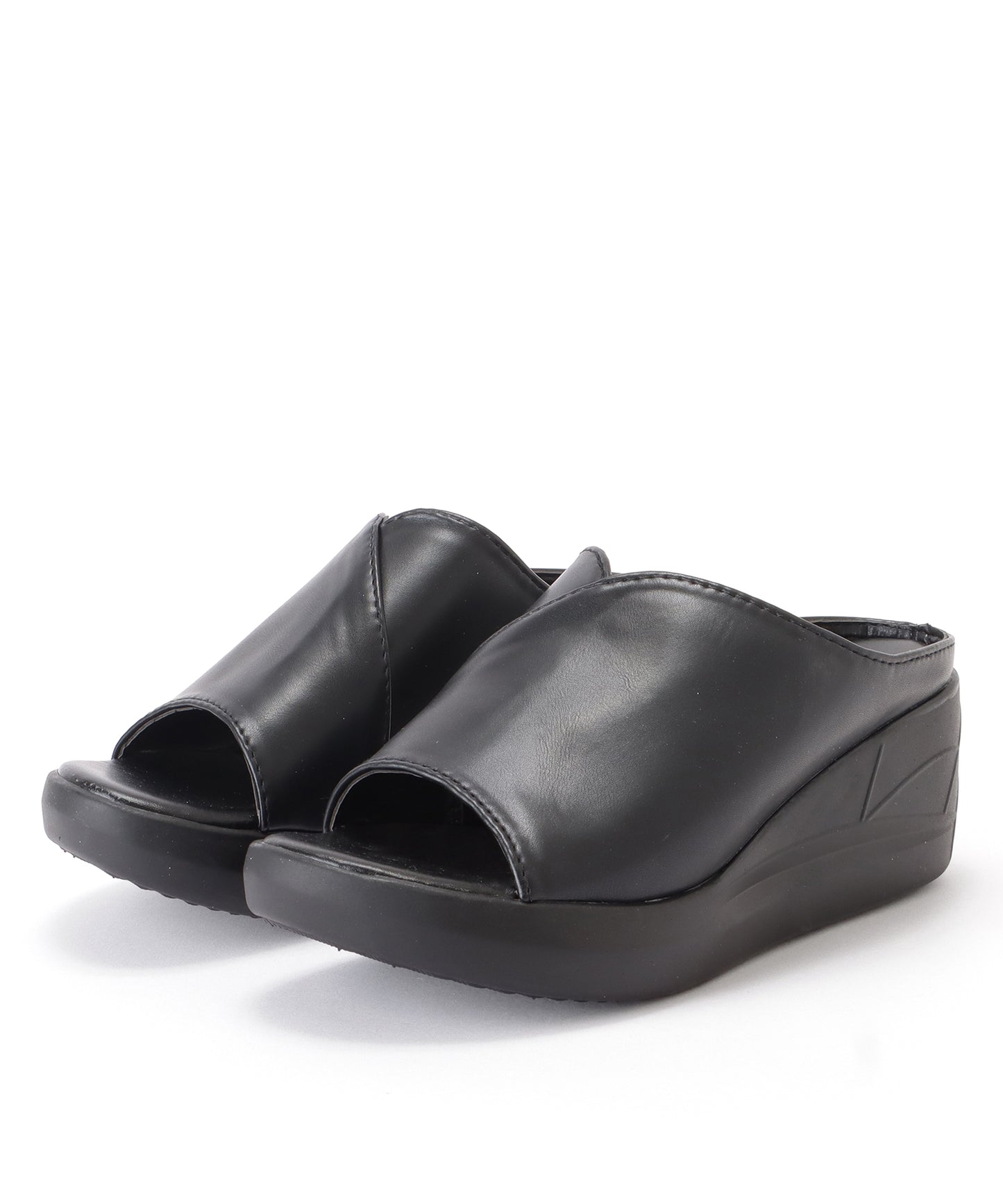 ボリュームウエッジオープントゥサンダル