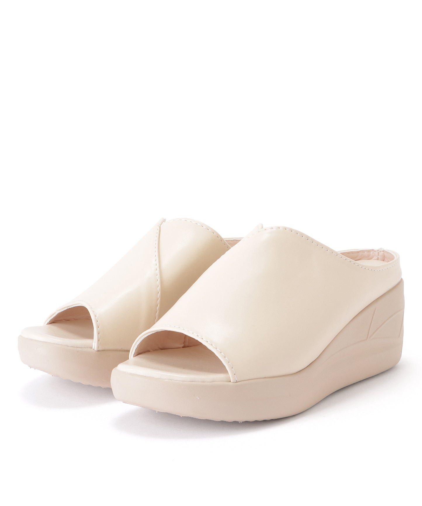 ボリュームウエッジオープントゥサンダル