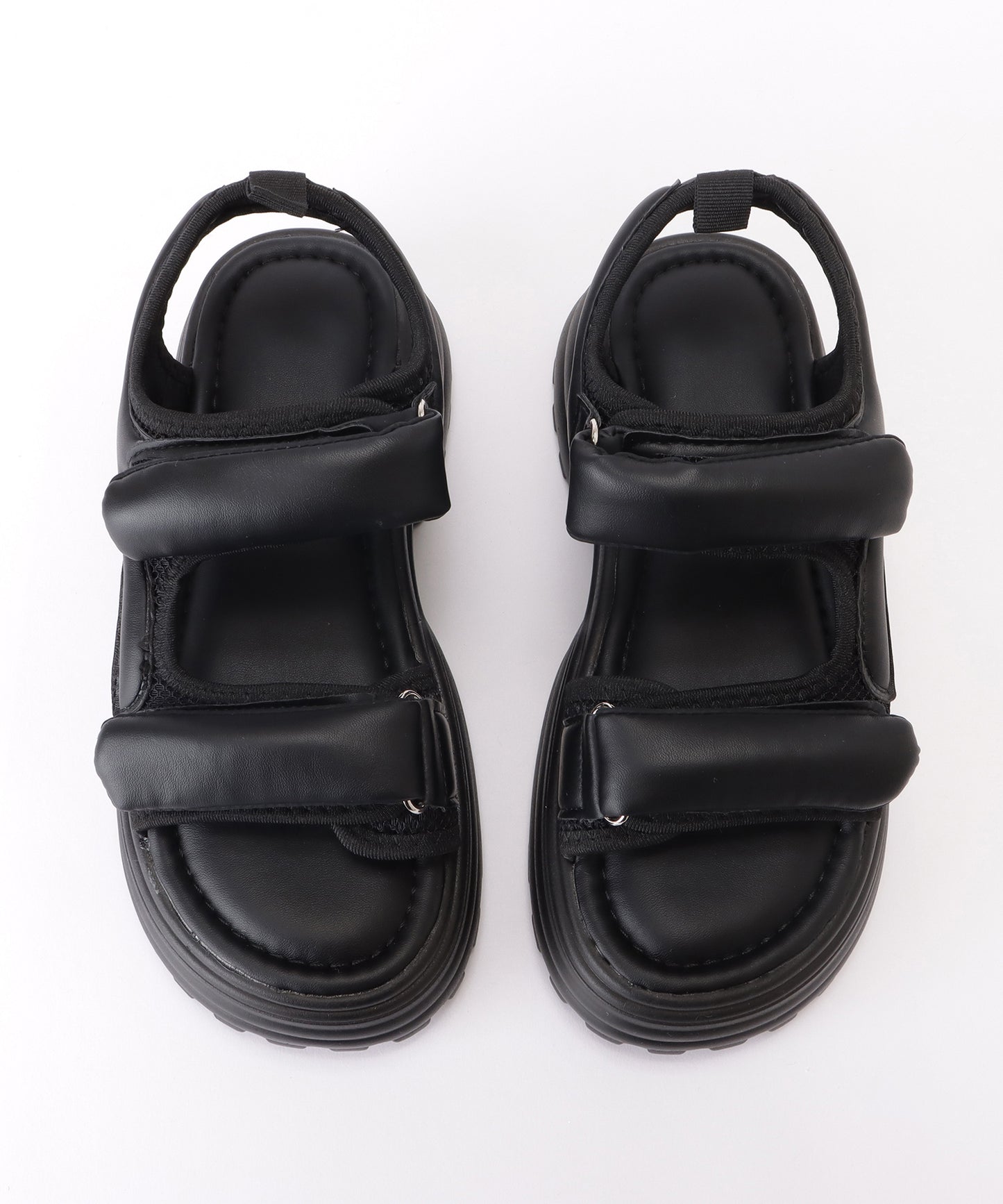 ダブルソール厚底ストラップサンダル