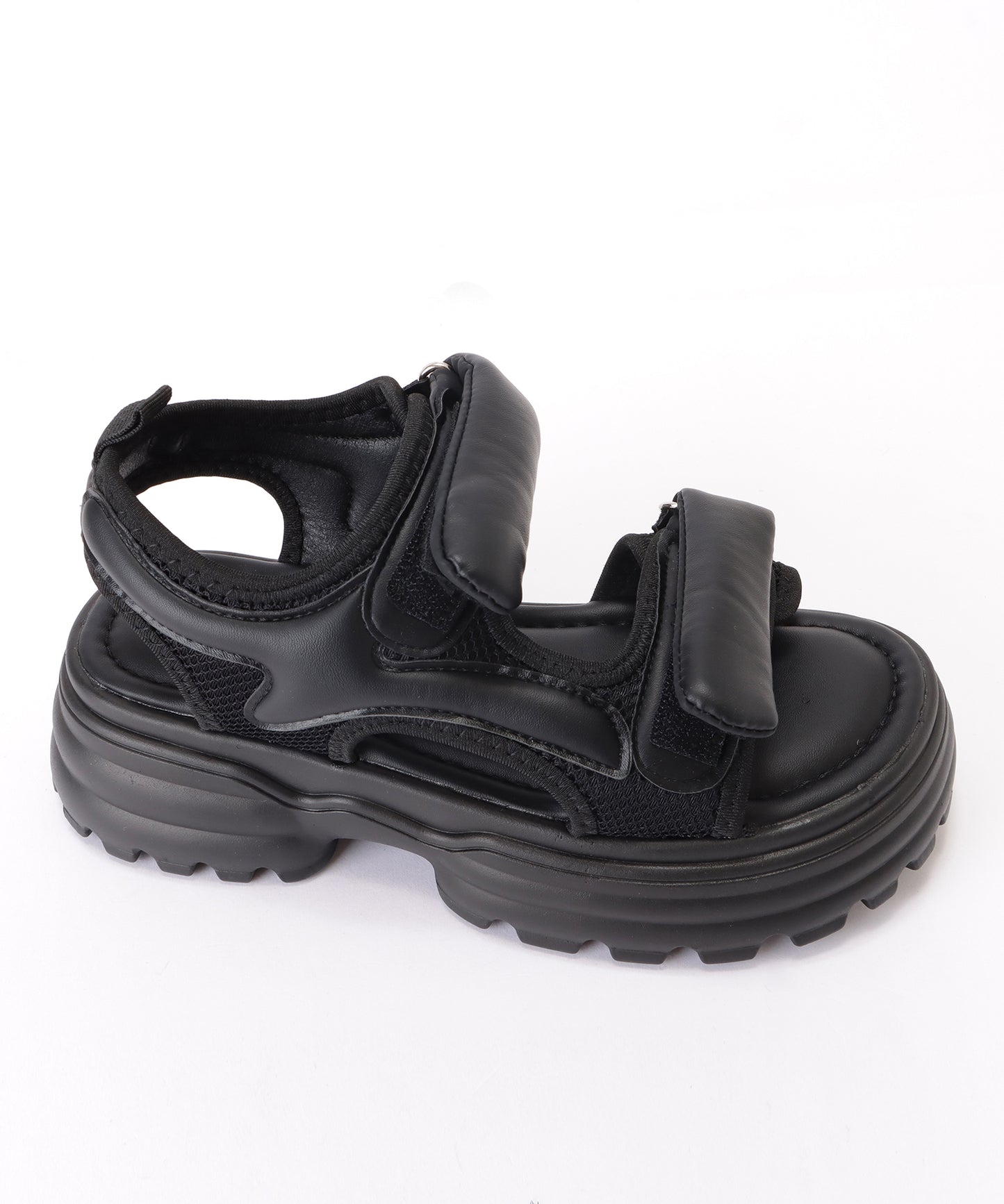 ダブルソール厚底ストラップサンダル