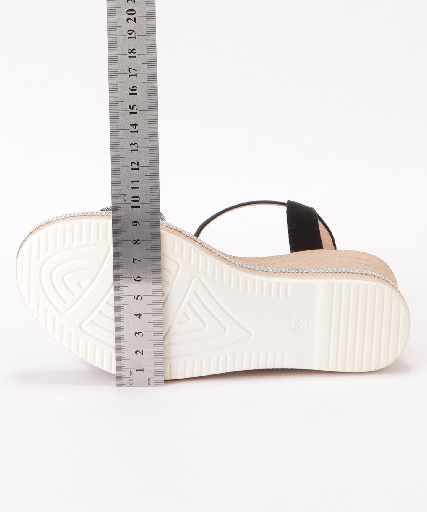 レースベルトストラップウエッジサンダル