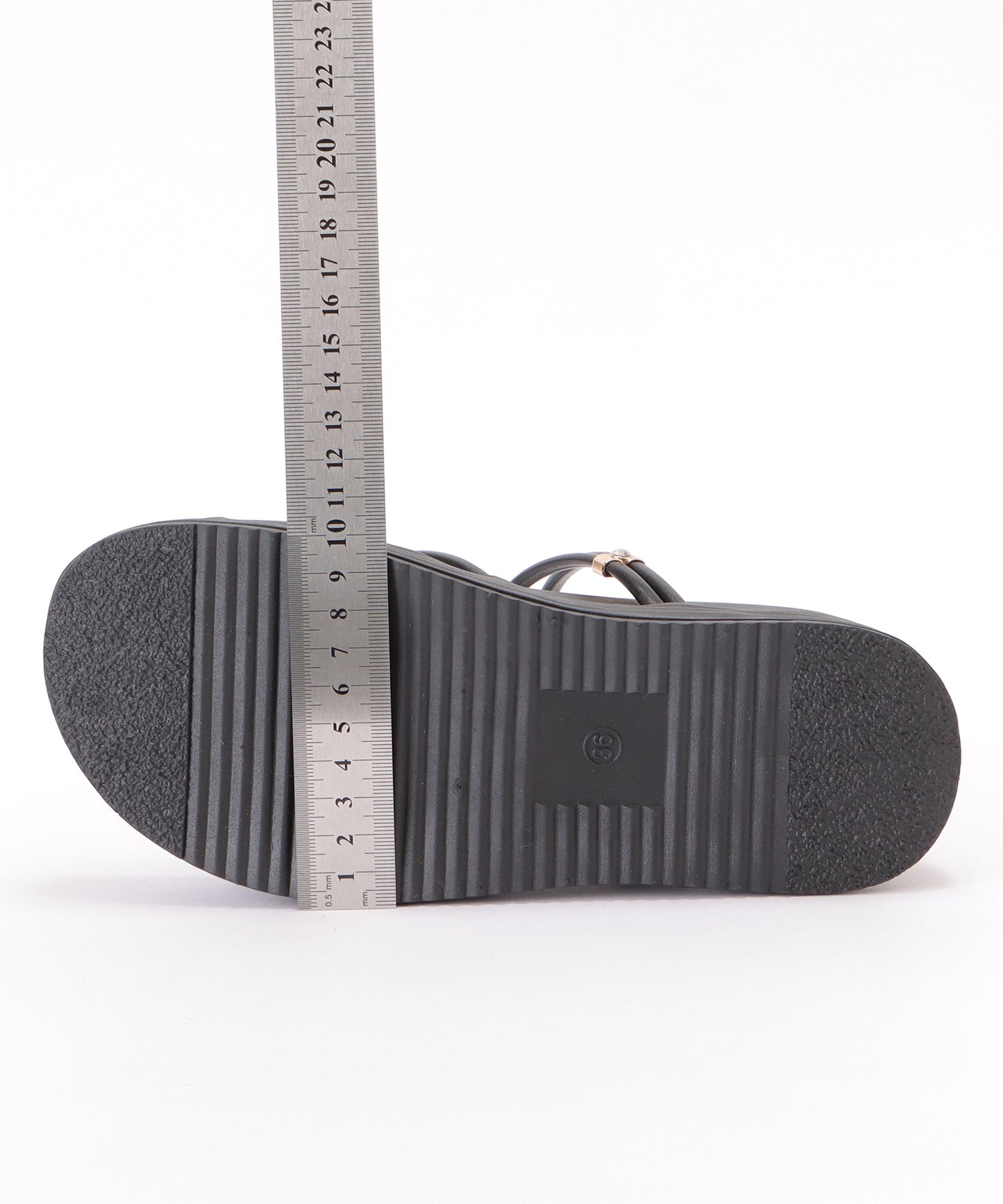 ナローストラップ2WAY厚底コンフォートサンダル