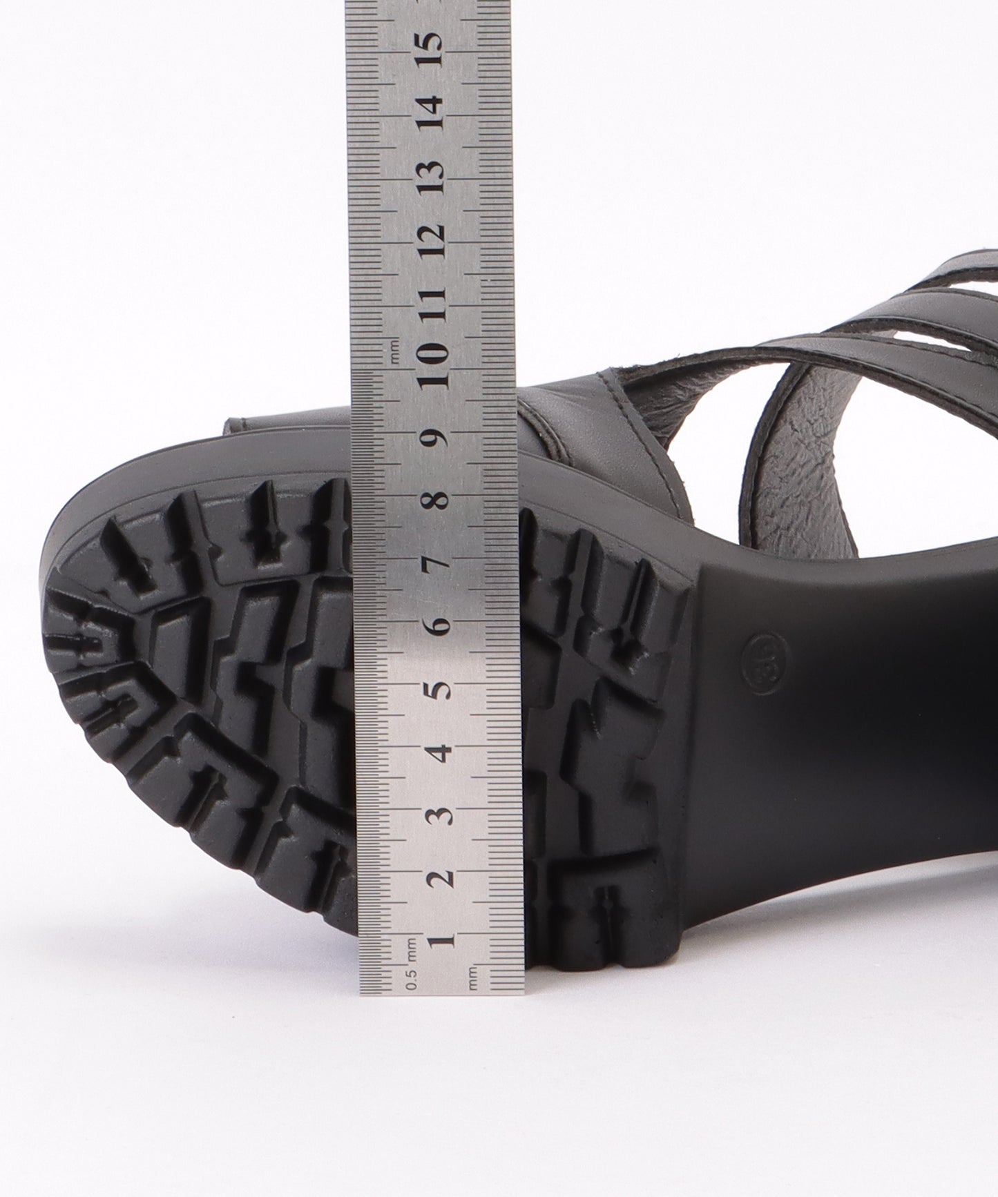 厚底 カットアウト オープントゥ サンダル ブーツ