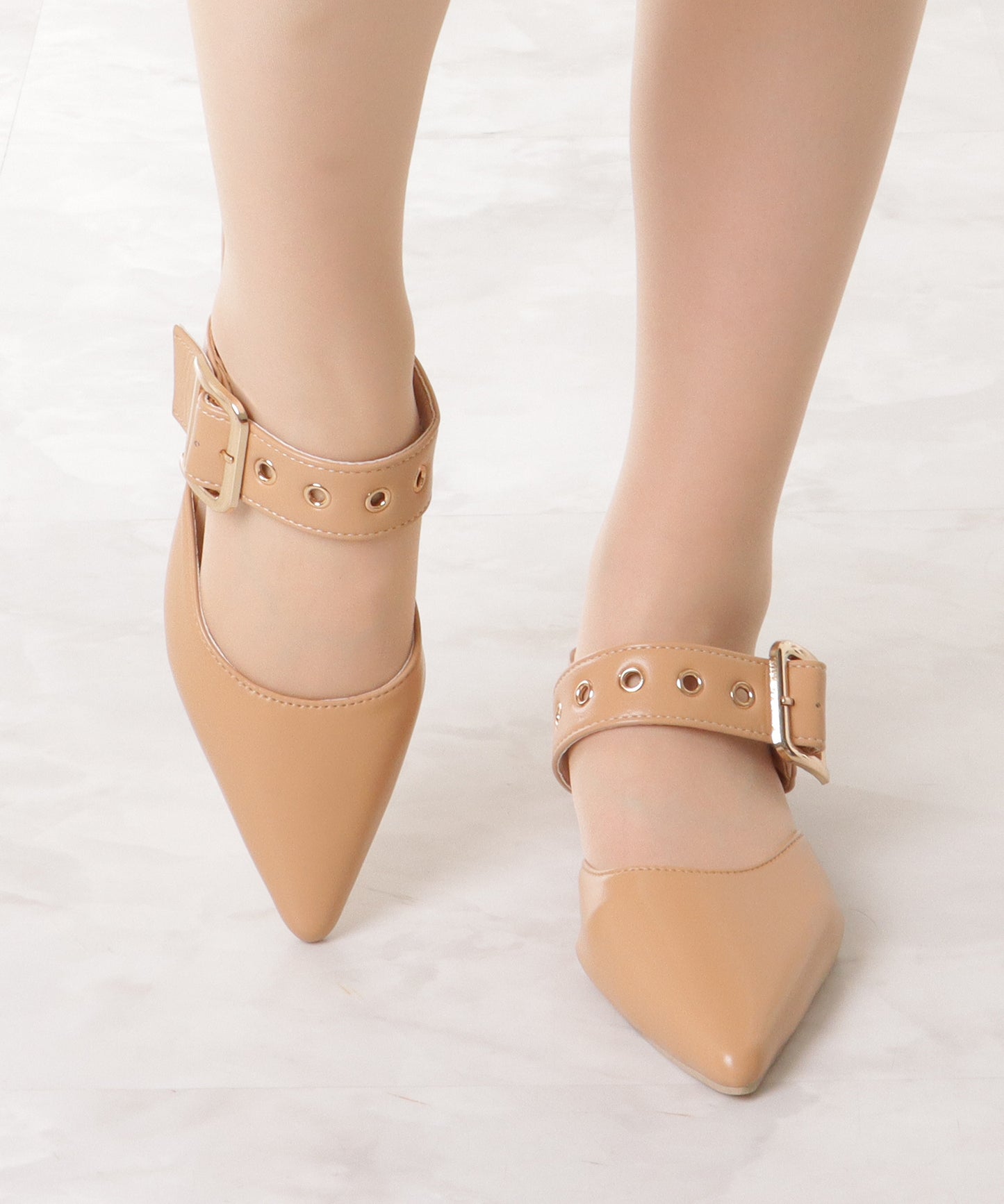 ポインテッド スタッズ ミュール サンダル