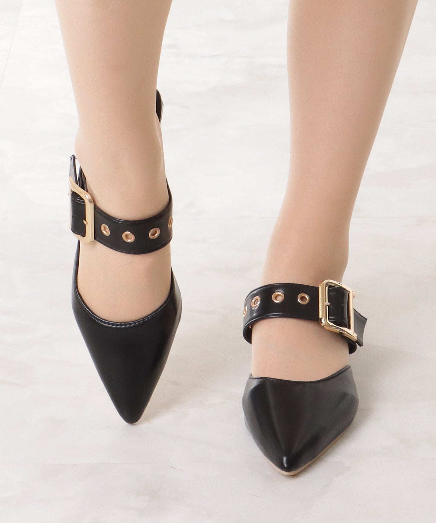 ポインテッド スタッズ ミュール サンダル