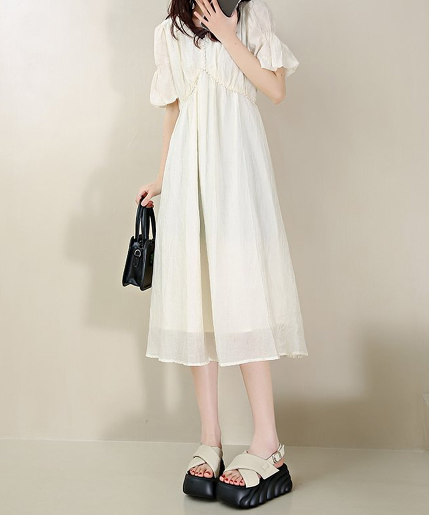 クロス バンド 厚底 ストラップ サンダル