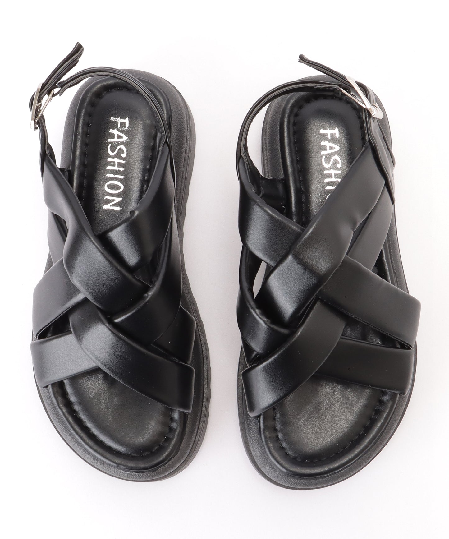 メッシュ ストラップ 厚底 コンフォート サンダル