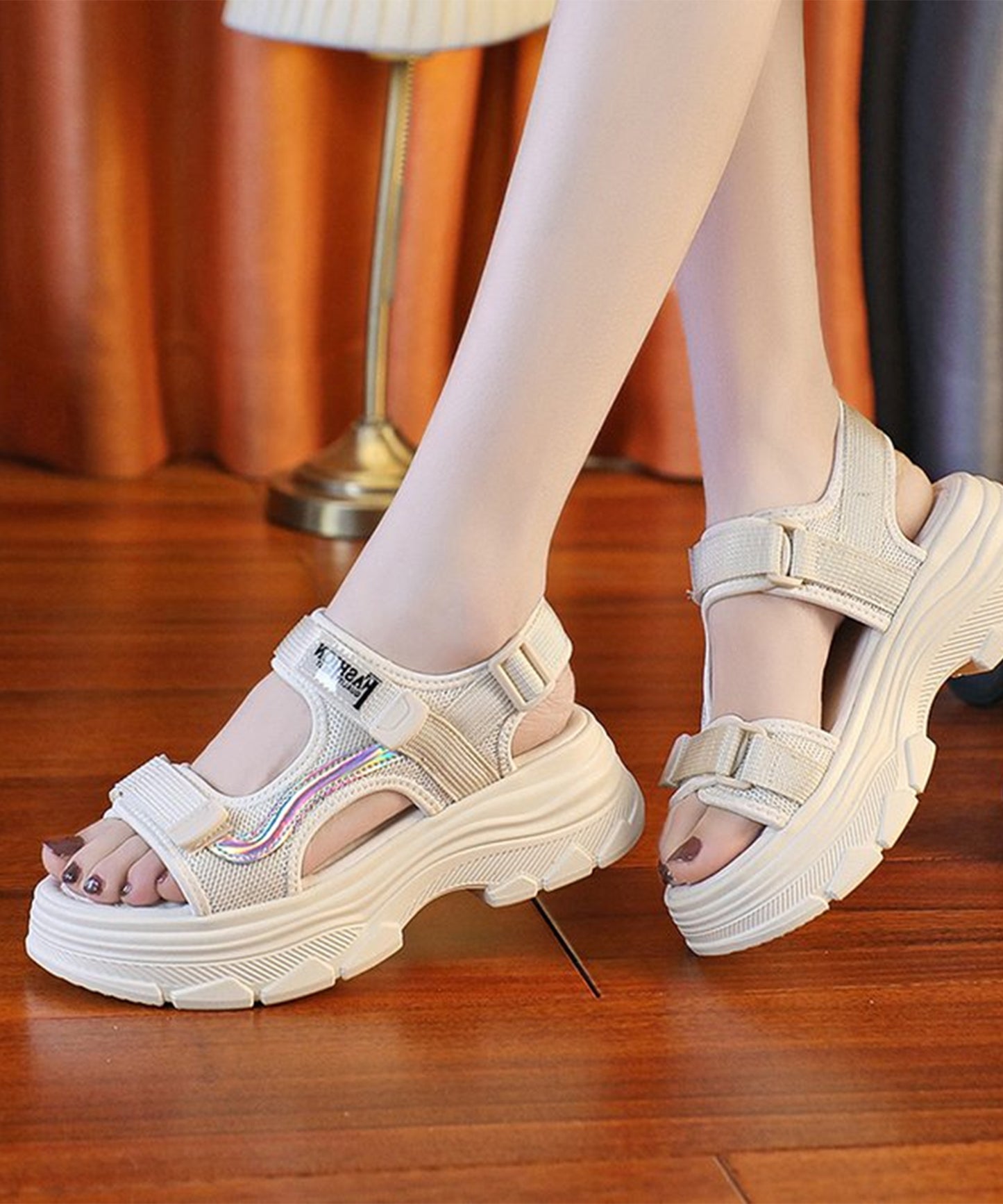 メッシュ ストラップ コンフォート スポーツ サンダル