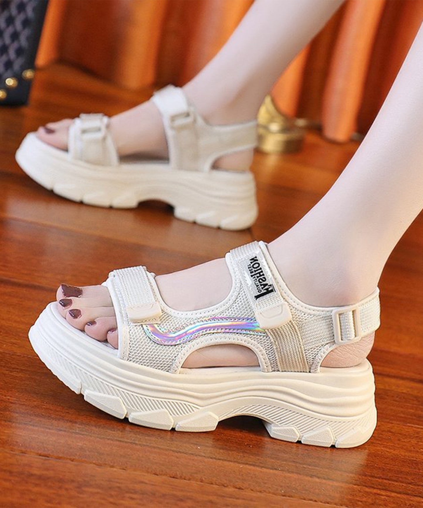 メッシュ ストラップ コンフォート スポーツ サンダル