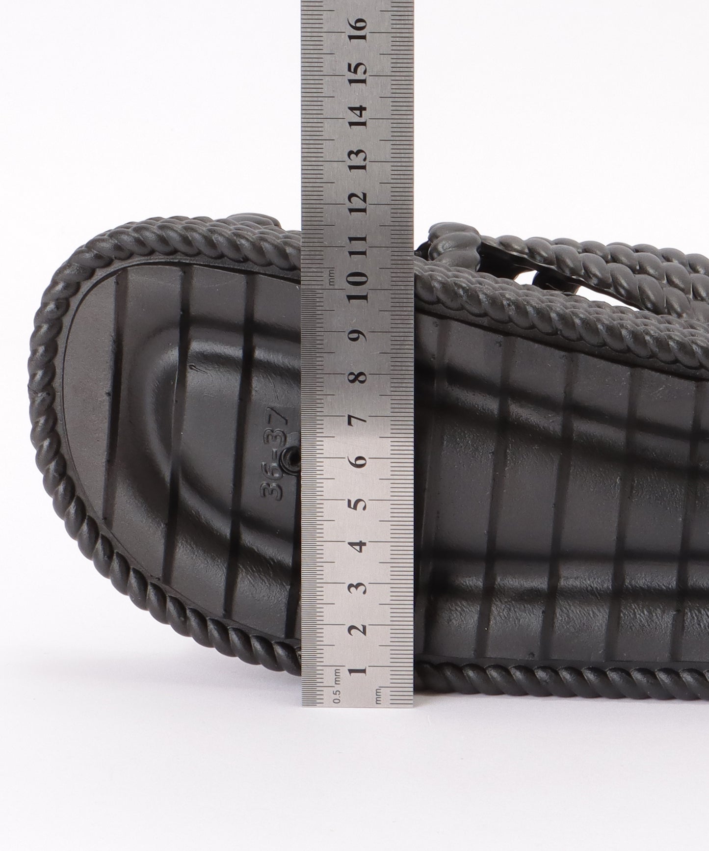 ツイスト メッシュ バックストラップ フラット サンダル