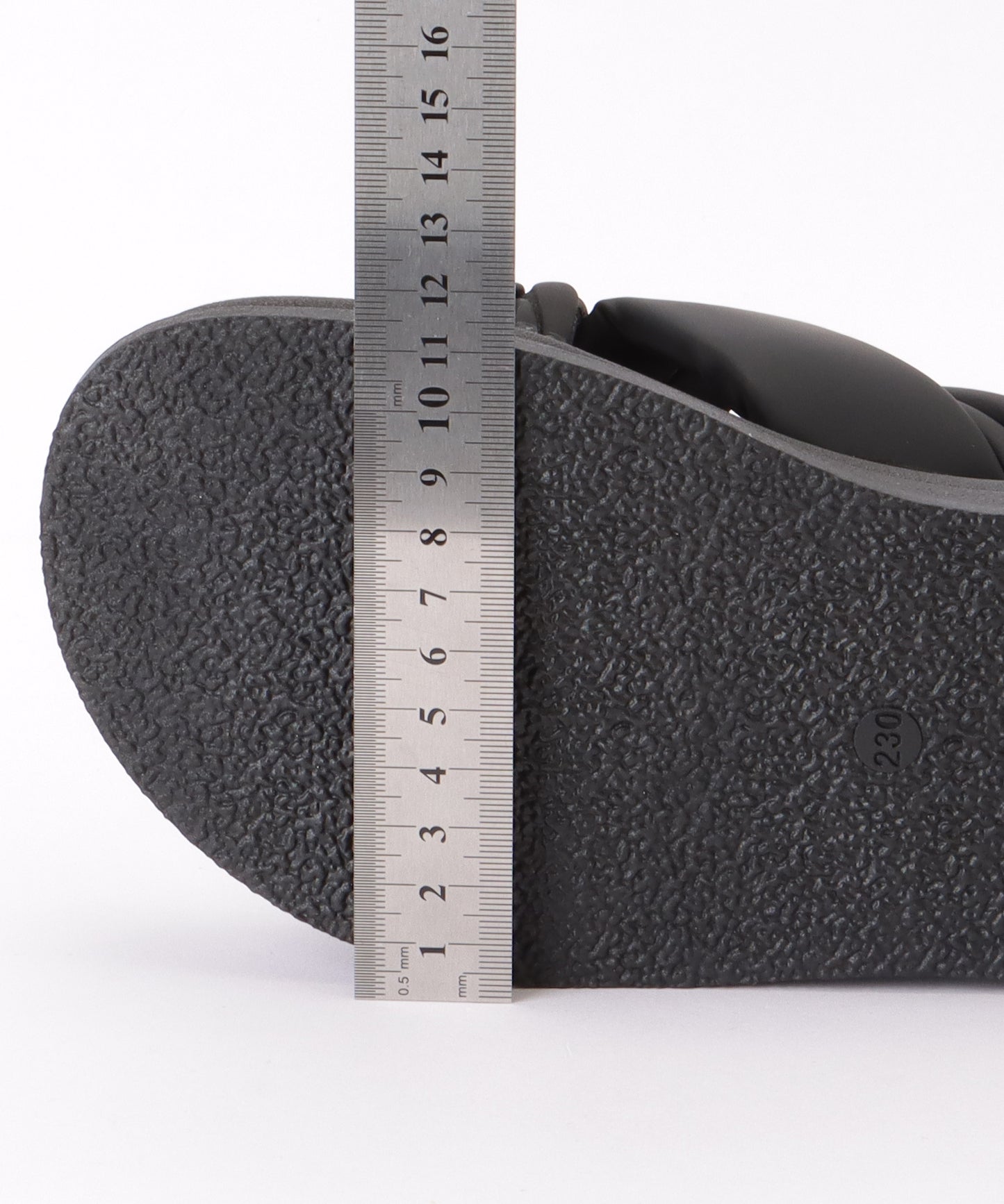 キルティング ミックス 厚底 コンフォート サンダル