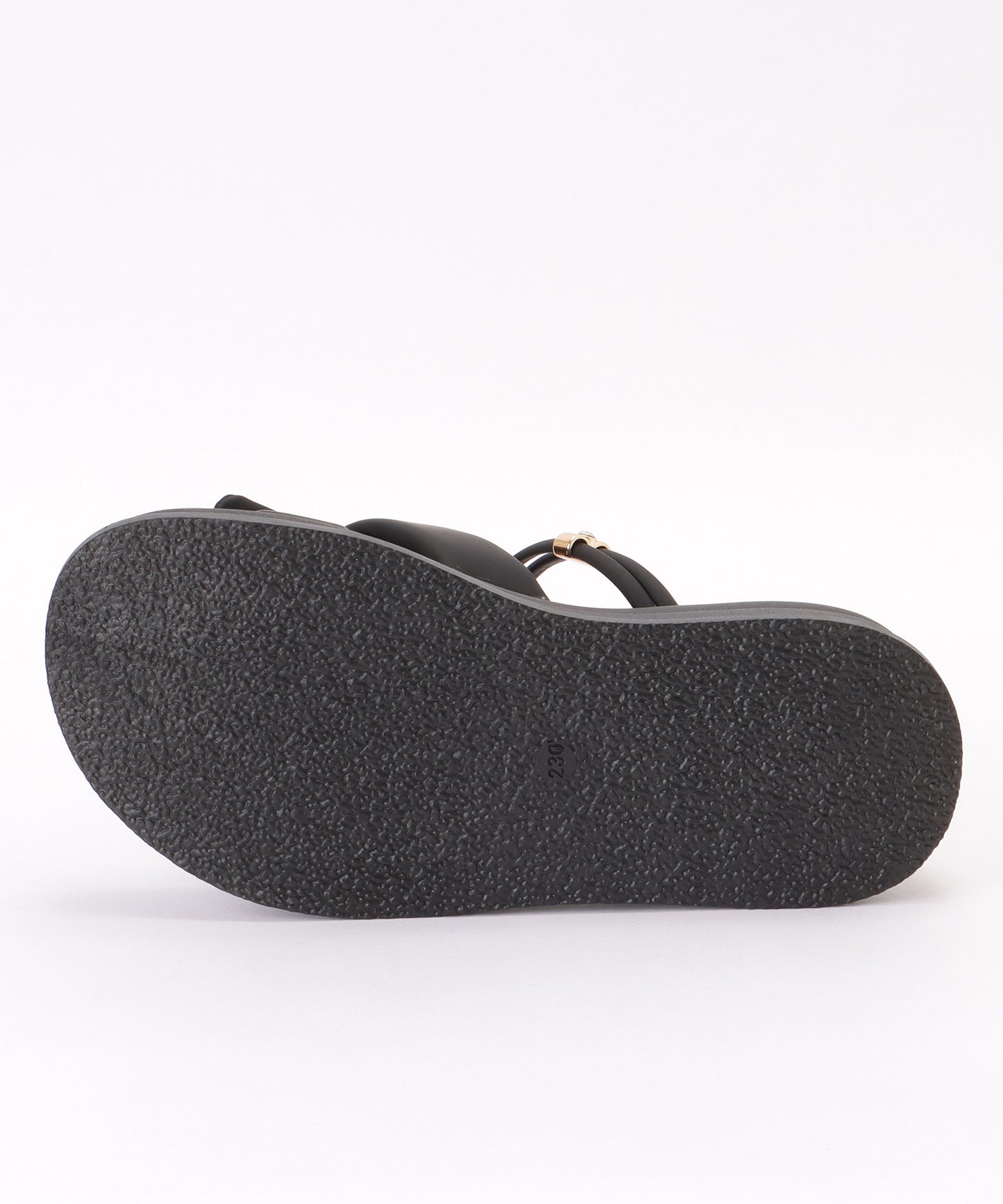 リボン付き クロス ベルト コンフォート サンダル