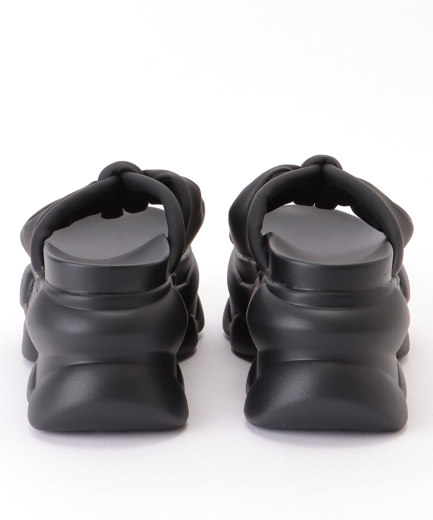 リボン バンド 厚底 ボリューム サンダル